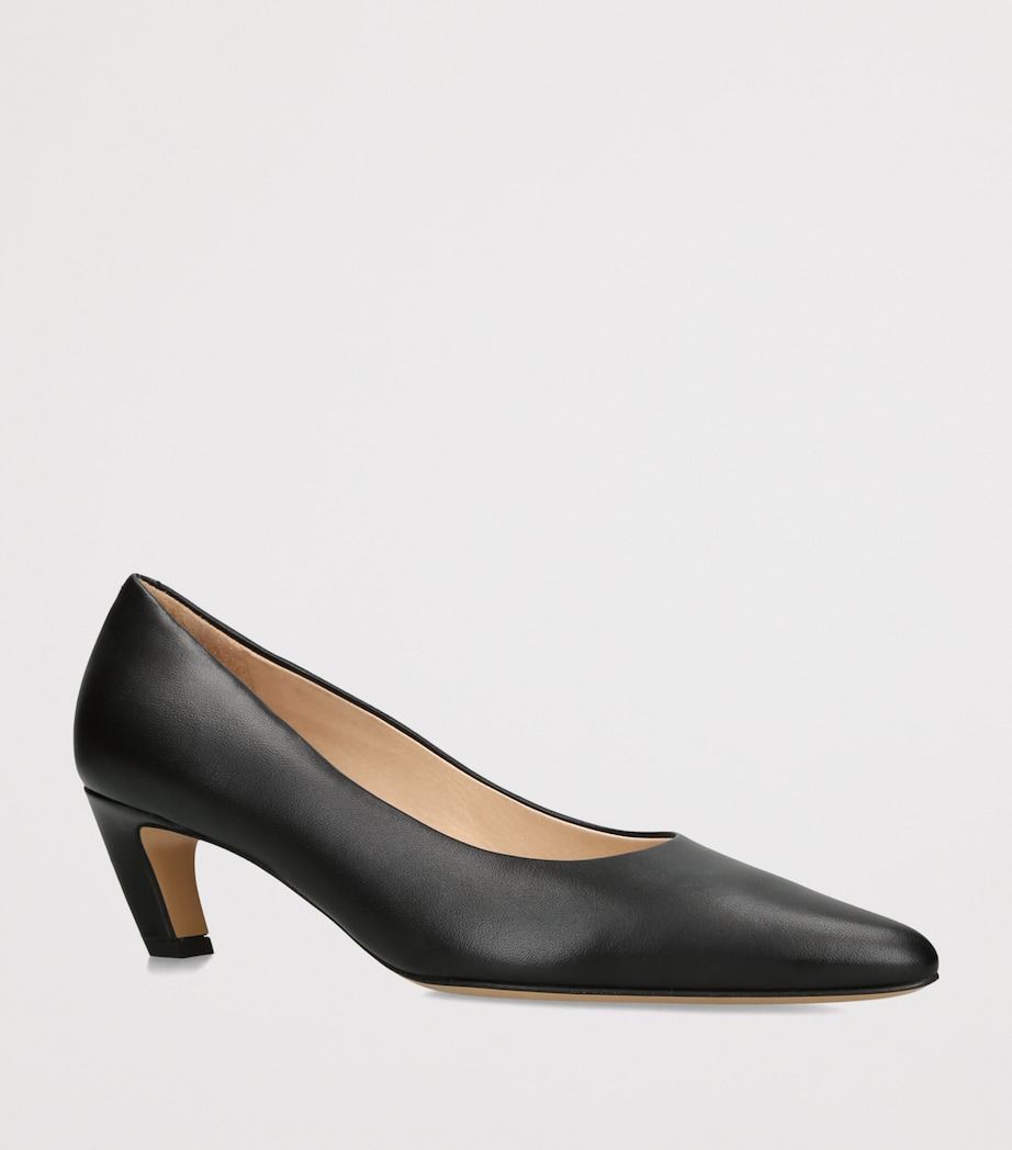 Gabriela Hearst Leather Peggy Heeled Pumps 50 Black Image 2
