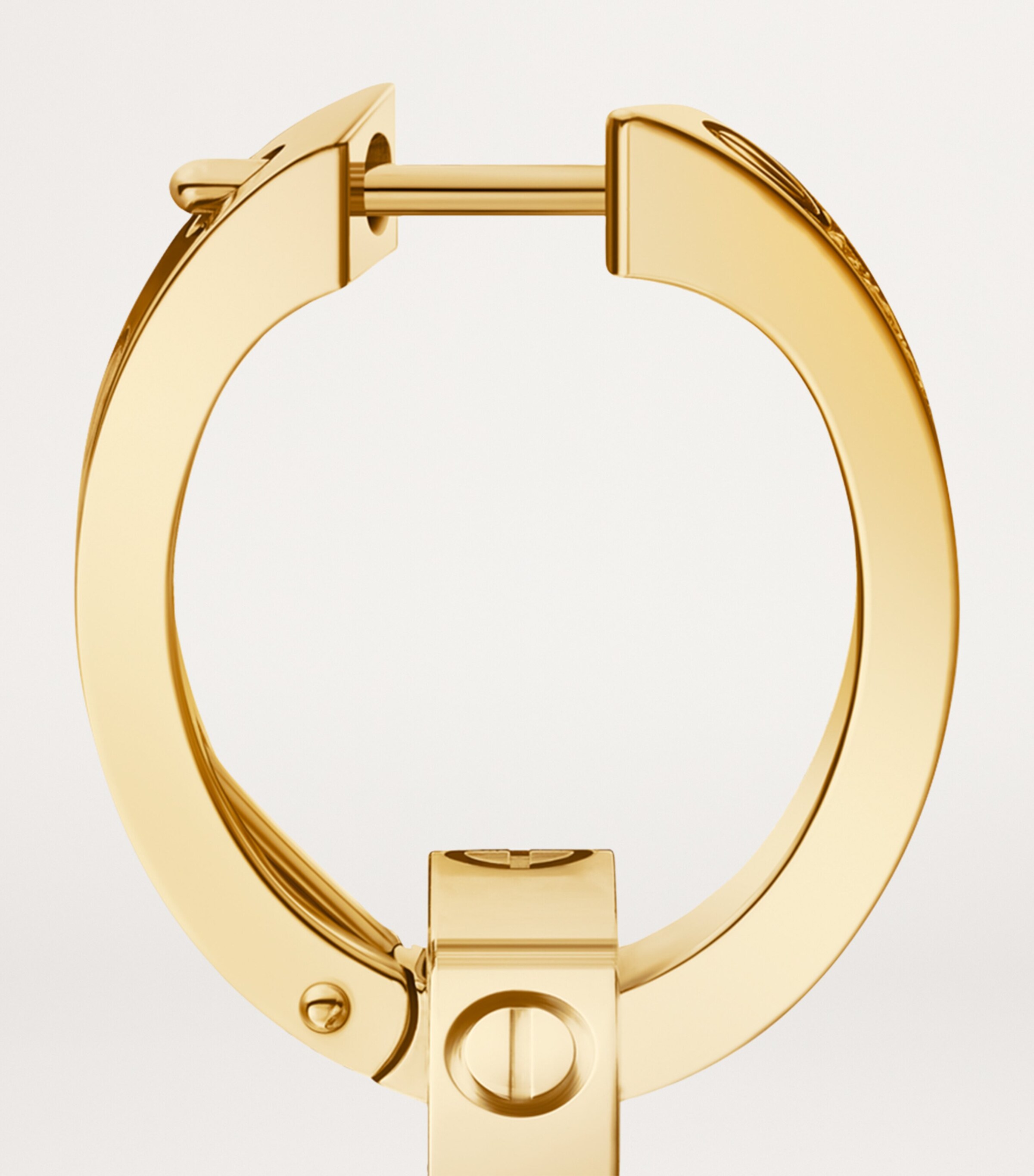 Cartier Yellow Gold and Diamond LOVE Double Hoop Earrings Yellow Gold Image 5