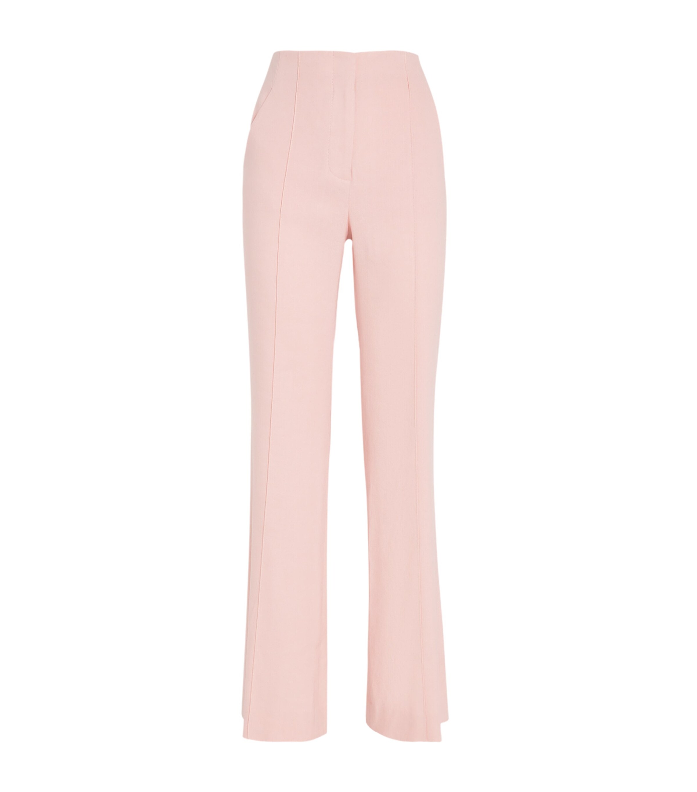 Linen-Blend Komi Wide-Leg Trousers P0161 PINK SHELL Image 1