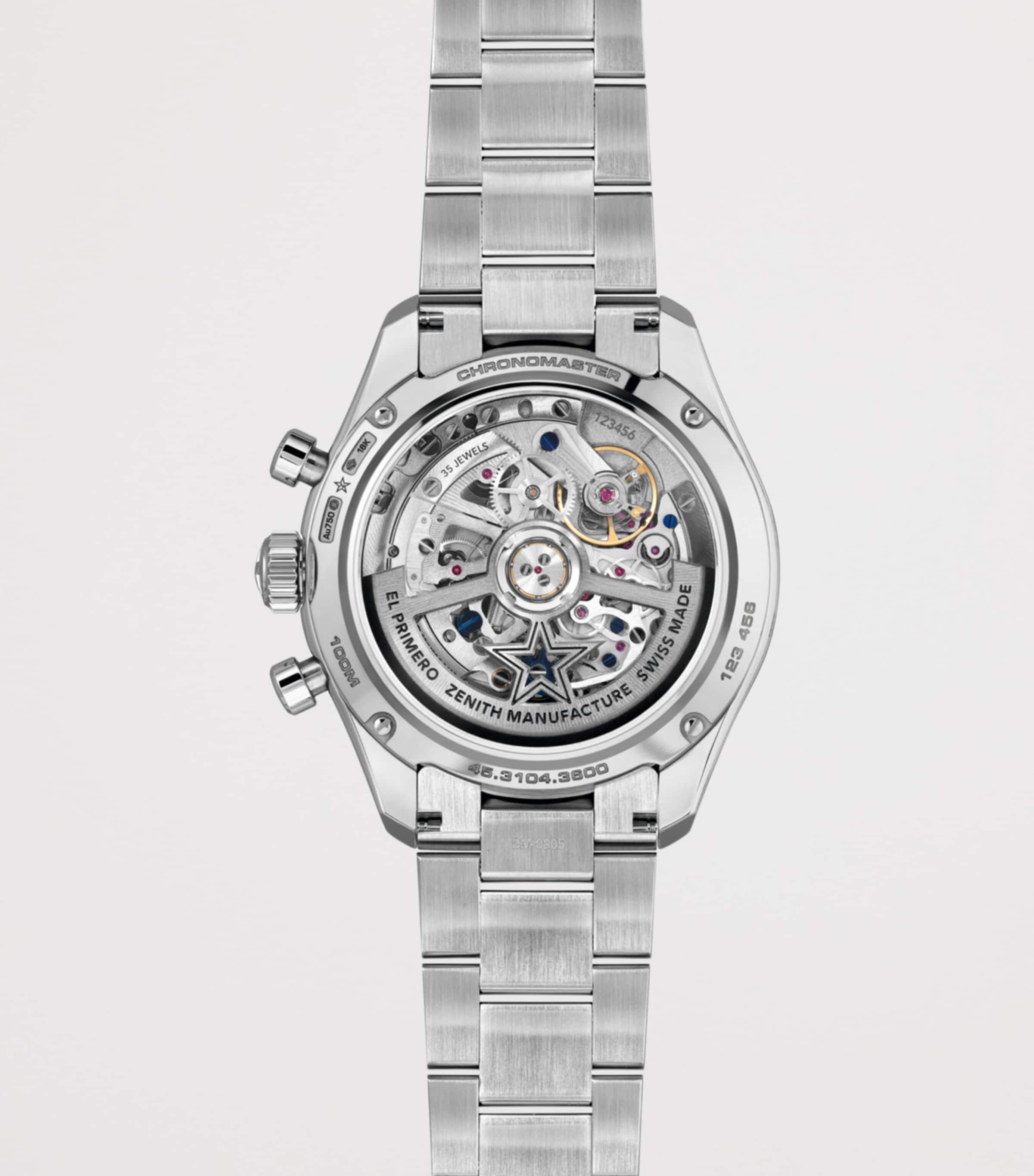 White Gold, Diamond and Sapphire Chronomaster Sport Watch 41mm BLACK Image 4