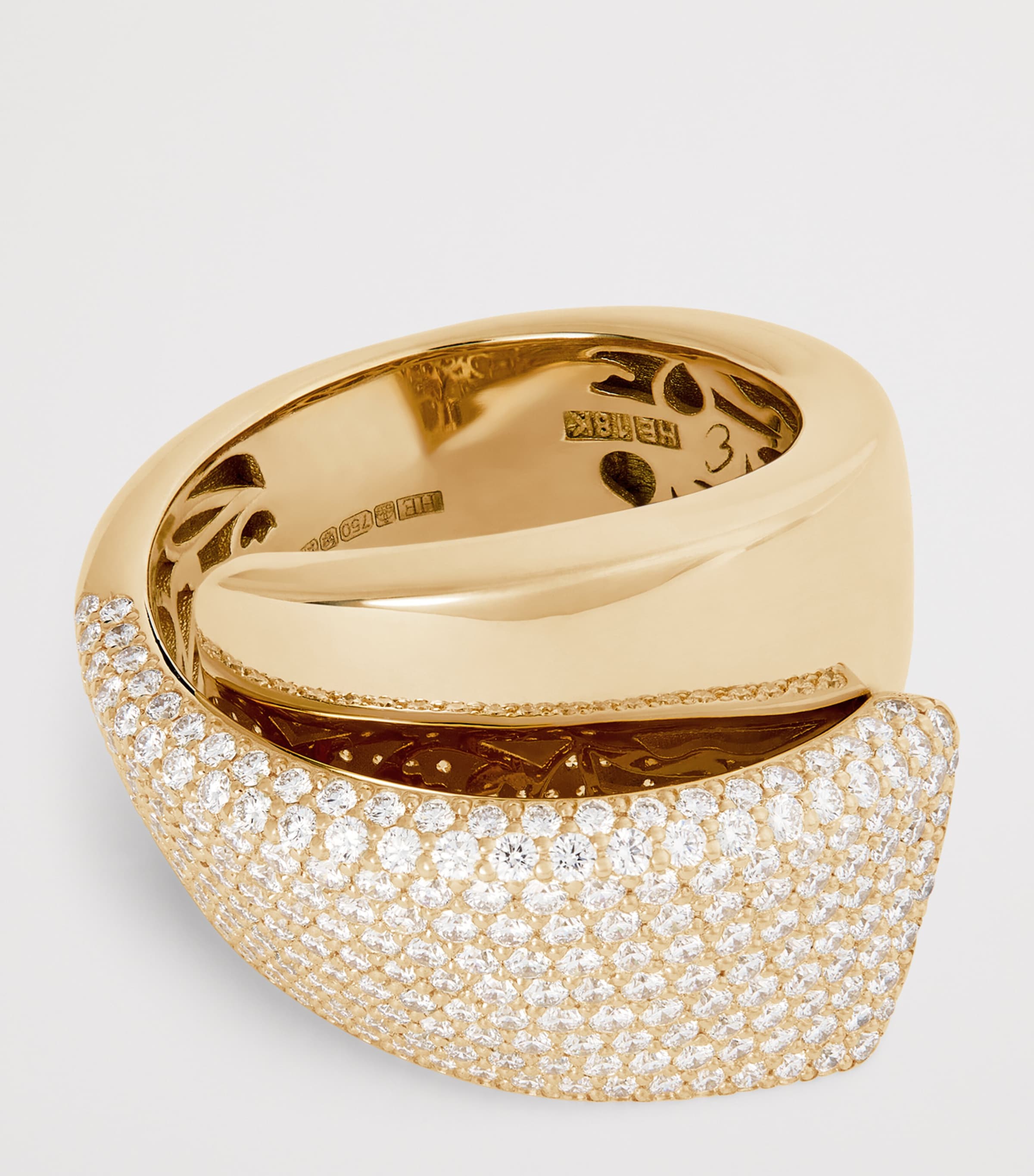 Yellow Gold and Diamond Divino Ring YELLOW GOLD Image 4