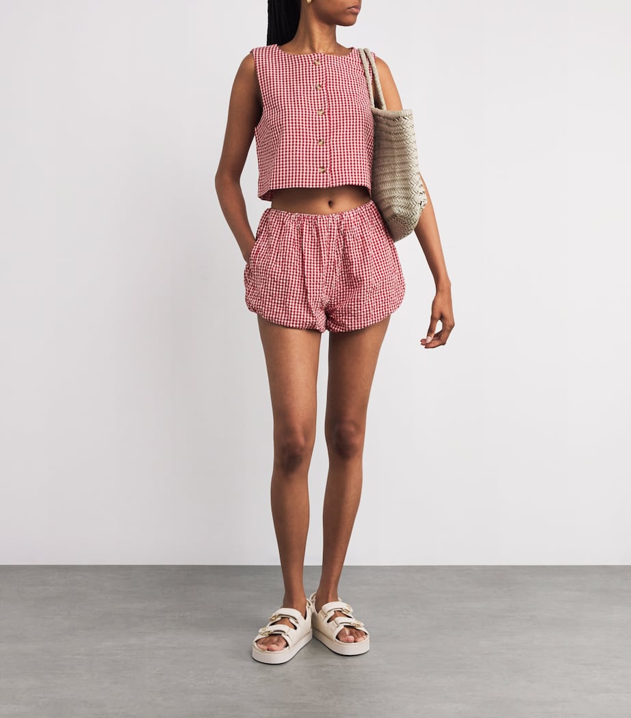 Gingham Aurelia Shorts RED GINGHAM Image 2