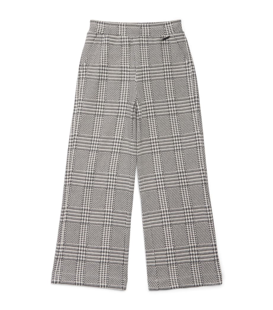 Monnalisa Houndstooth Trousers (4-12 Years) Panna Bia + Grigio Image 1