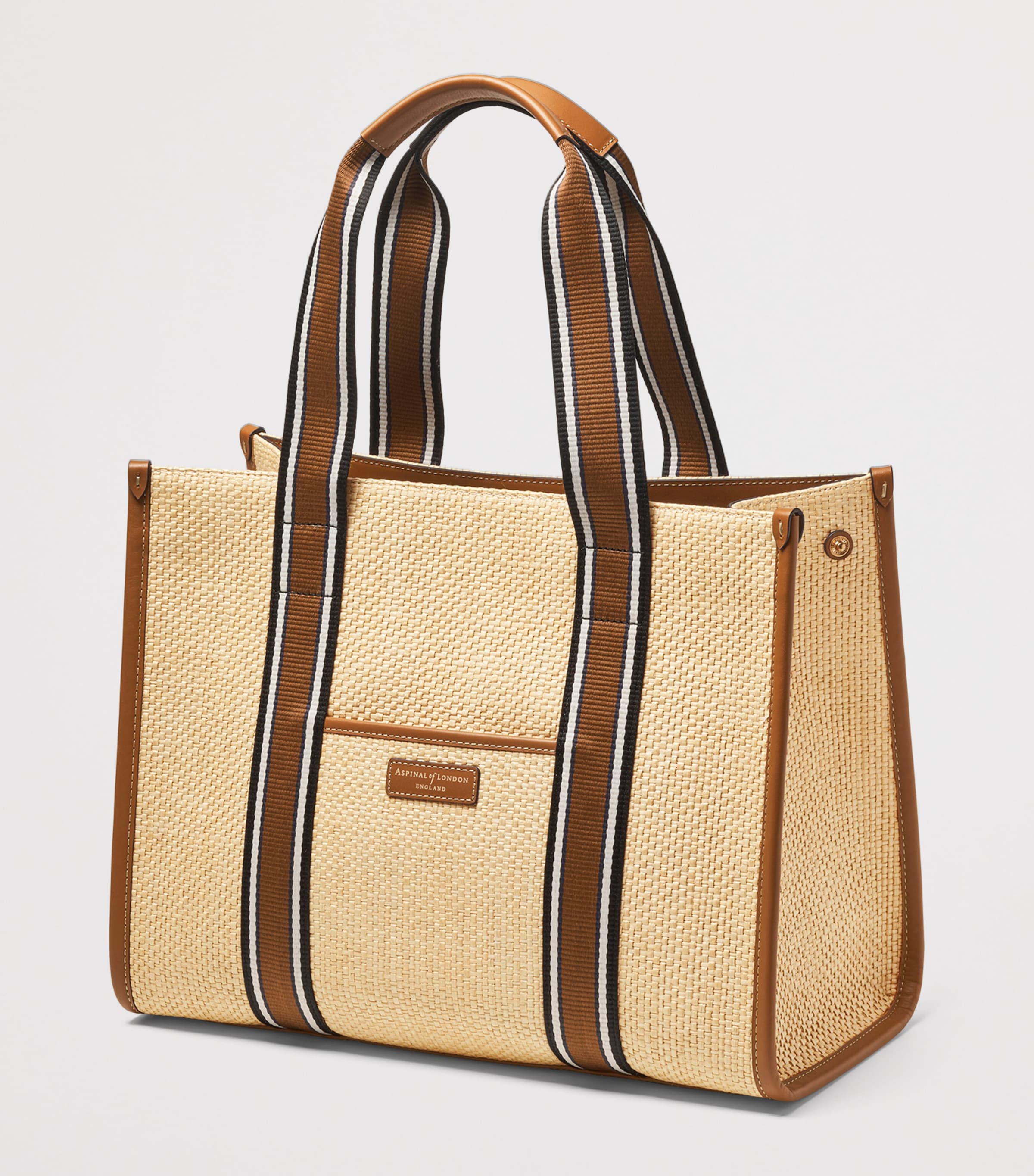 Raffia Henley Tote Bag NEUTRAL Image 4