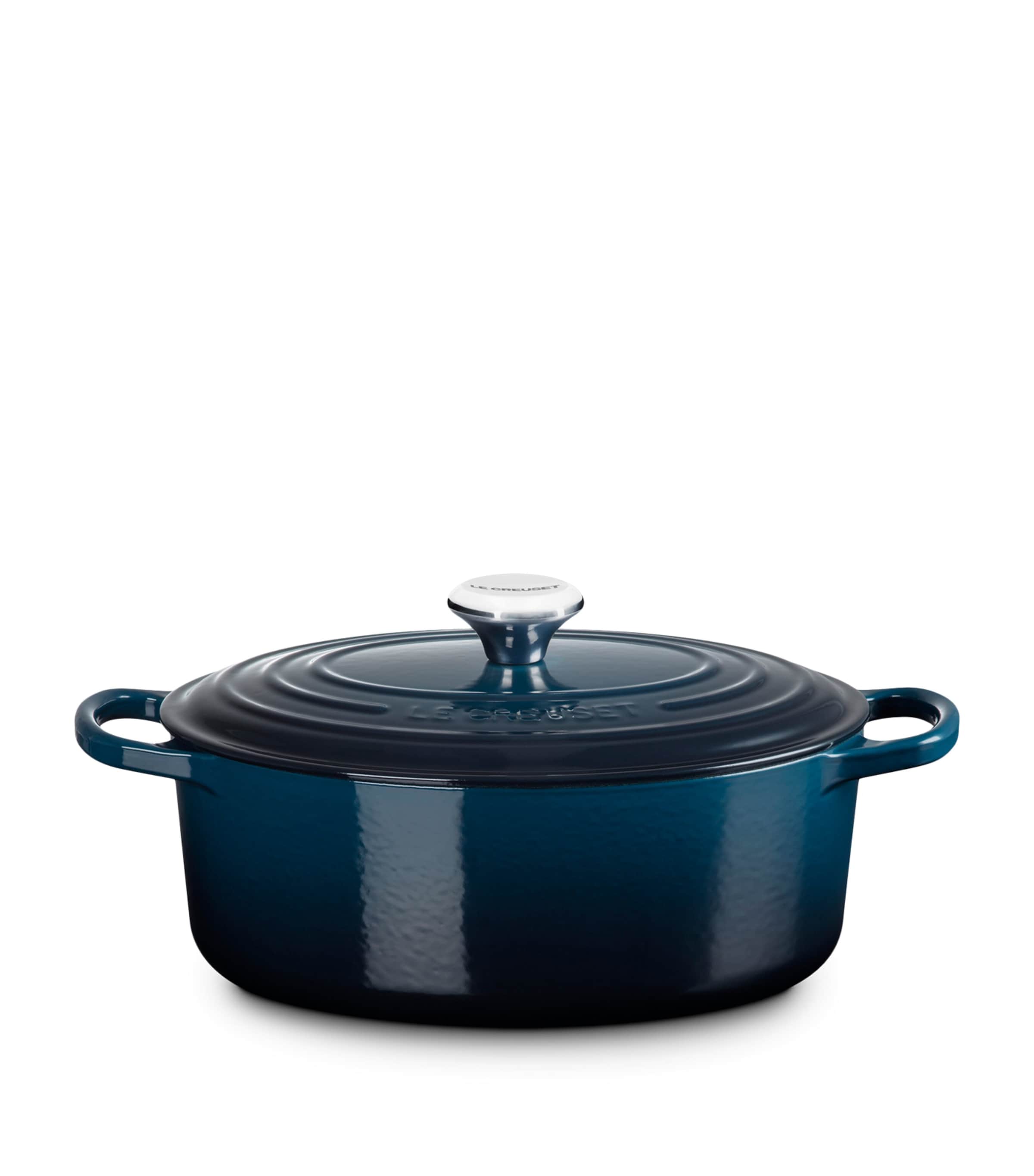 Cast Iron Signature Casserole Dish (29cm) BLUE Image 2