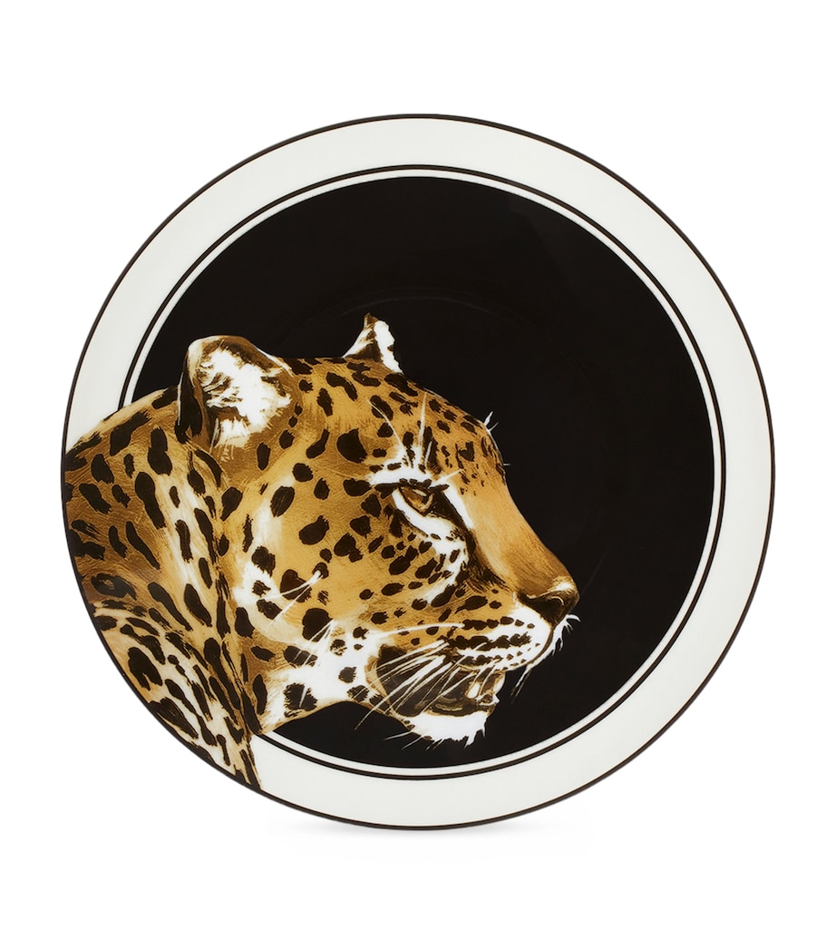 Set of 2 Leopard Bread Plates (17cm) UL005 LEOPARDO F DO Image 3
