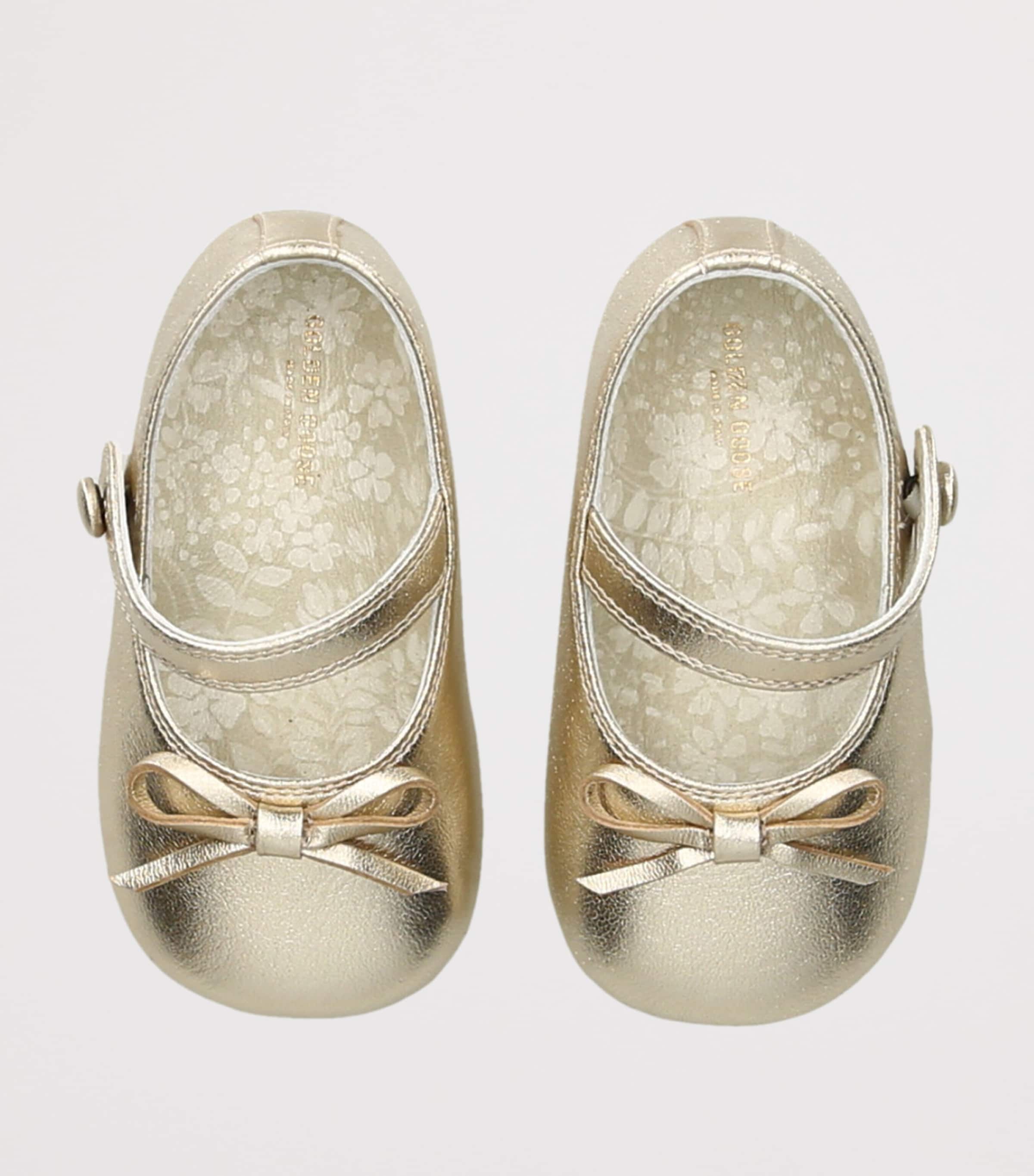 Leather Sofi Ballet Flats GOLD Image 4