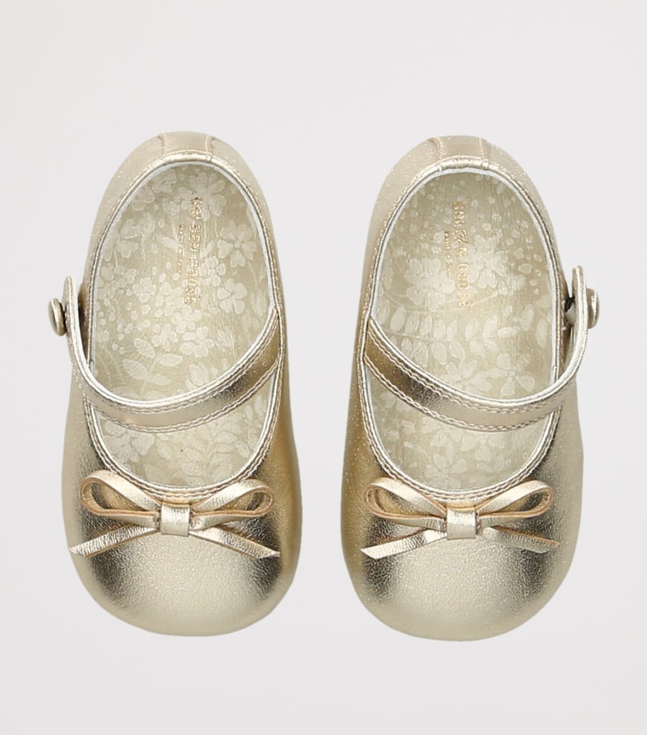 Leather Sofi Ballet Flats GOLD Image 4
