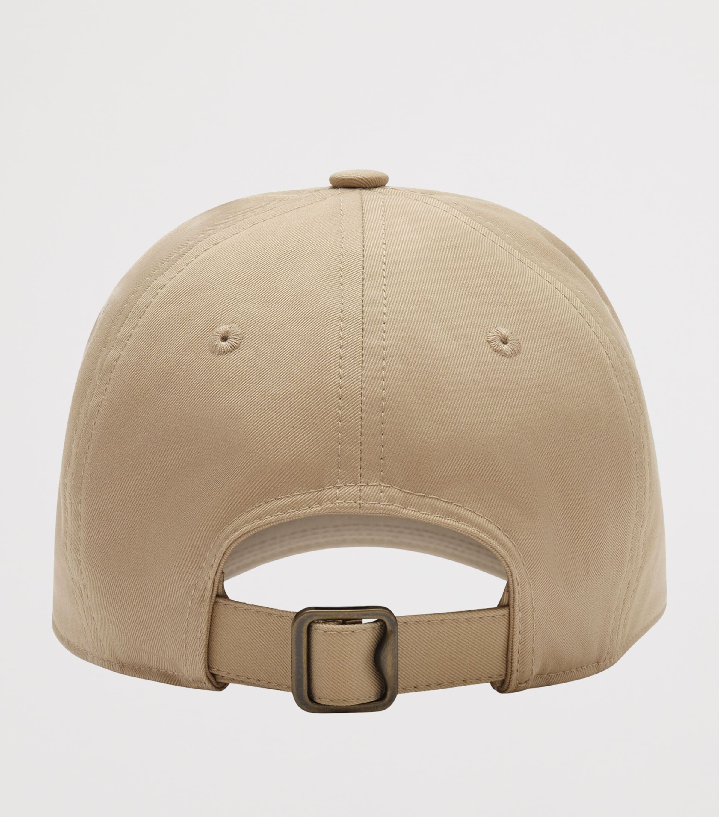 Burberry Cotton Gabardine Cursive Logo Cap Honey Beige Image 3