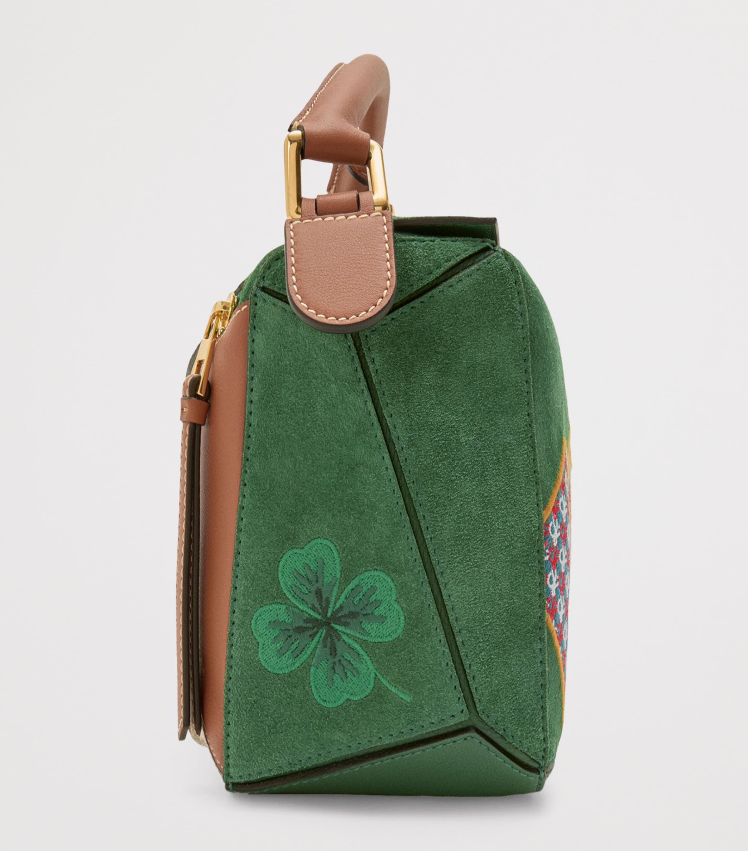 限定生産【LOEWE】Puzzle10 (08) SS18 Runway Green Loewe Puzzle 10 Re-Edition Ss18 Runway Top-Handle Bag in