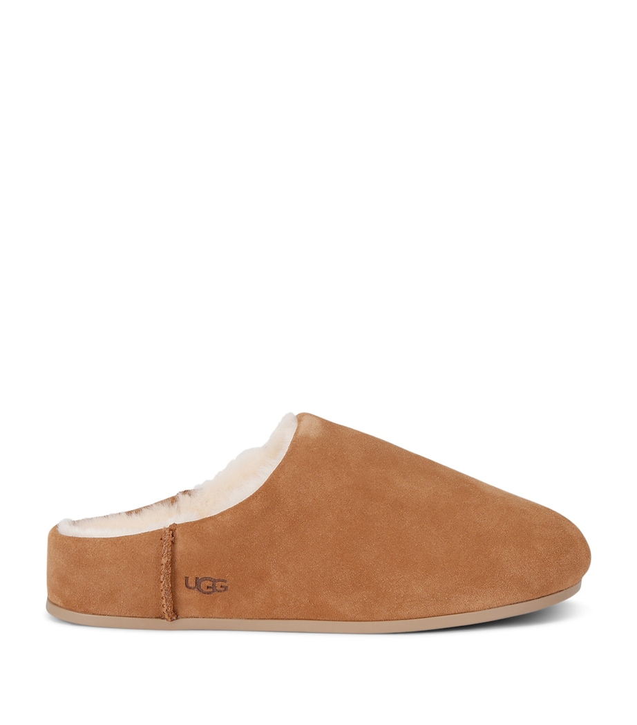 Suede Elea Slides CHESTNUT Image 1