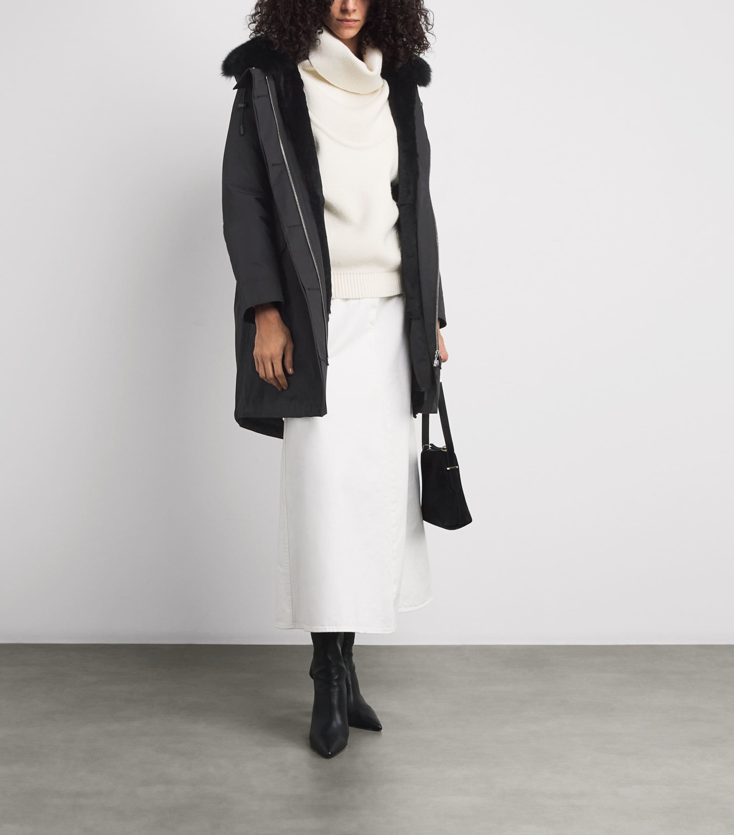 Waterproof Fox-Rabbit Fur Parka C99 Image 2