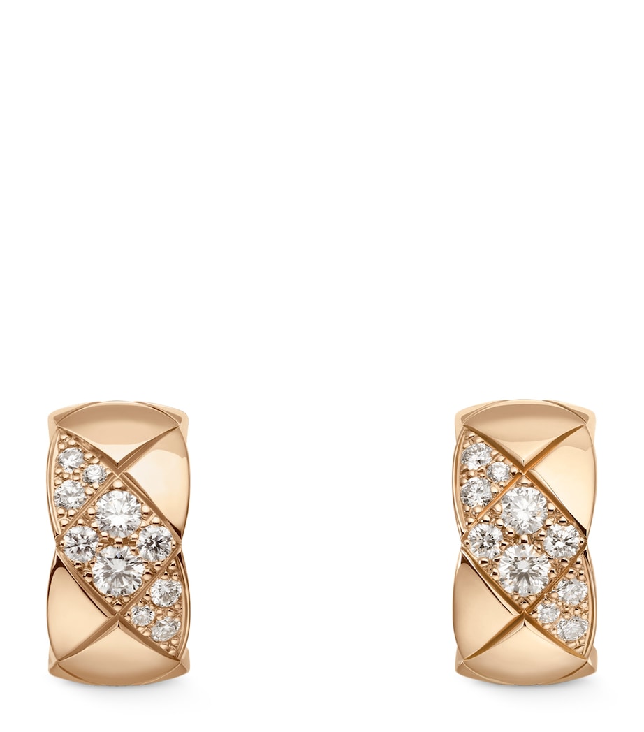 Rose Gold and Diamonds Coco Crush Earrings BEIGE GOLD Image 1