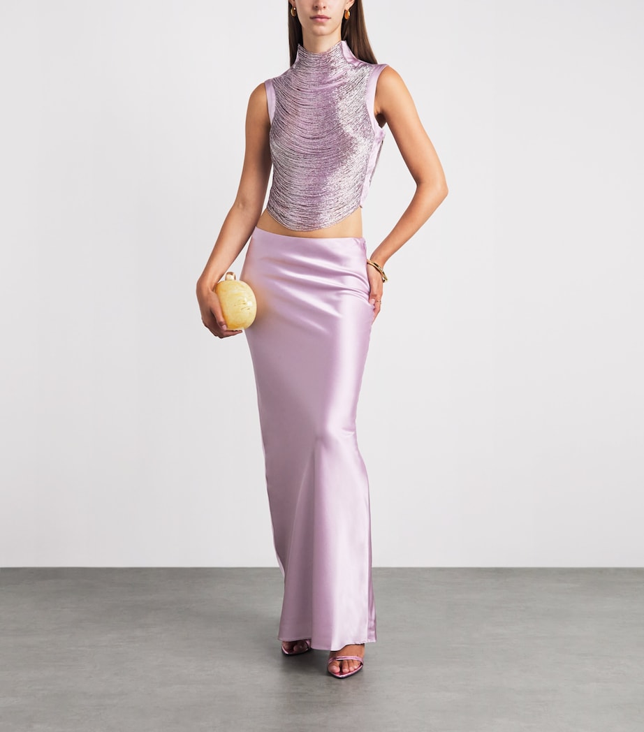 Cult Gaia Womens Beaded Taraji Top Sweet Pea Image 2