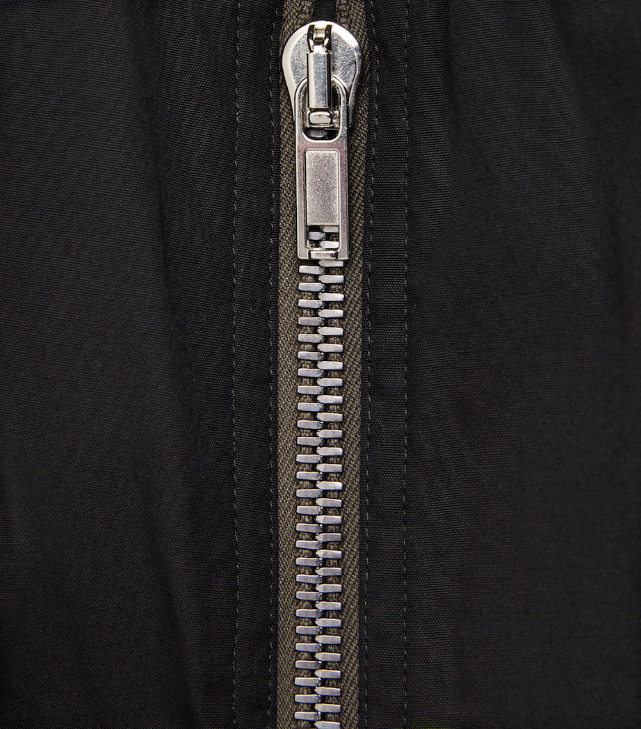 Rick Owens Mens Stretch-Cotton Wide-Leg Cargobelas Trousers Black Image 6