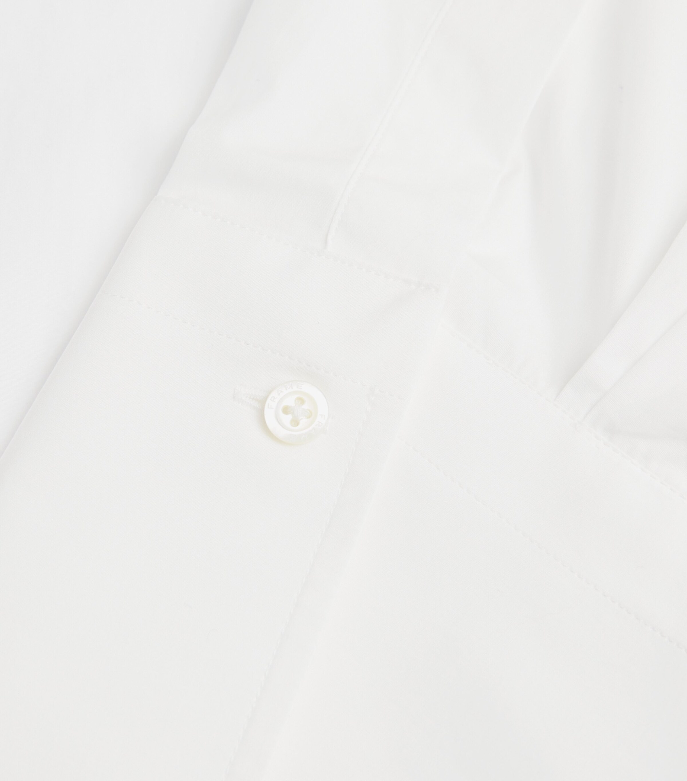 FRAME Womens Cotton Sunday Shirt White Image 5