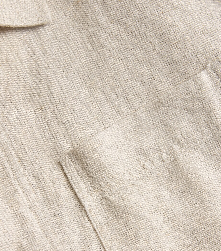 Linen Olav Button-Up Shirt OAT 804 Image 5