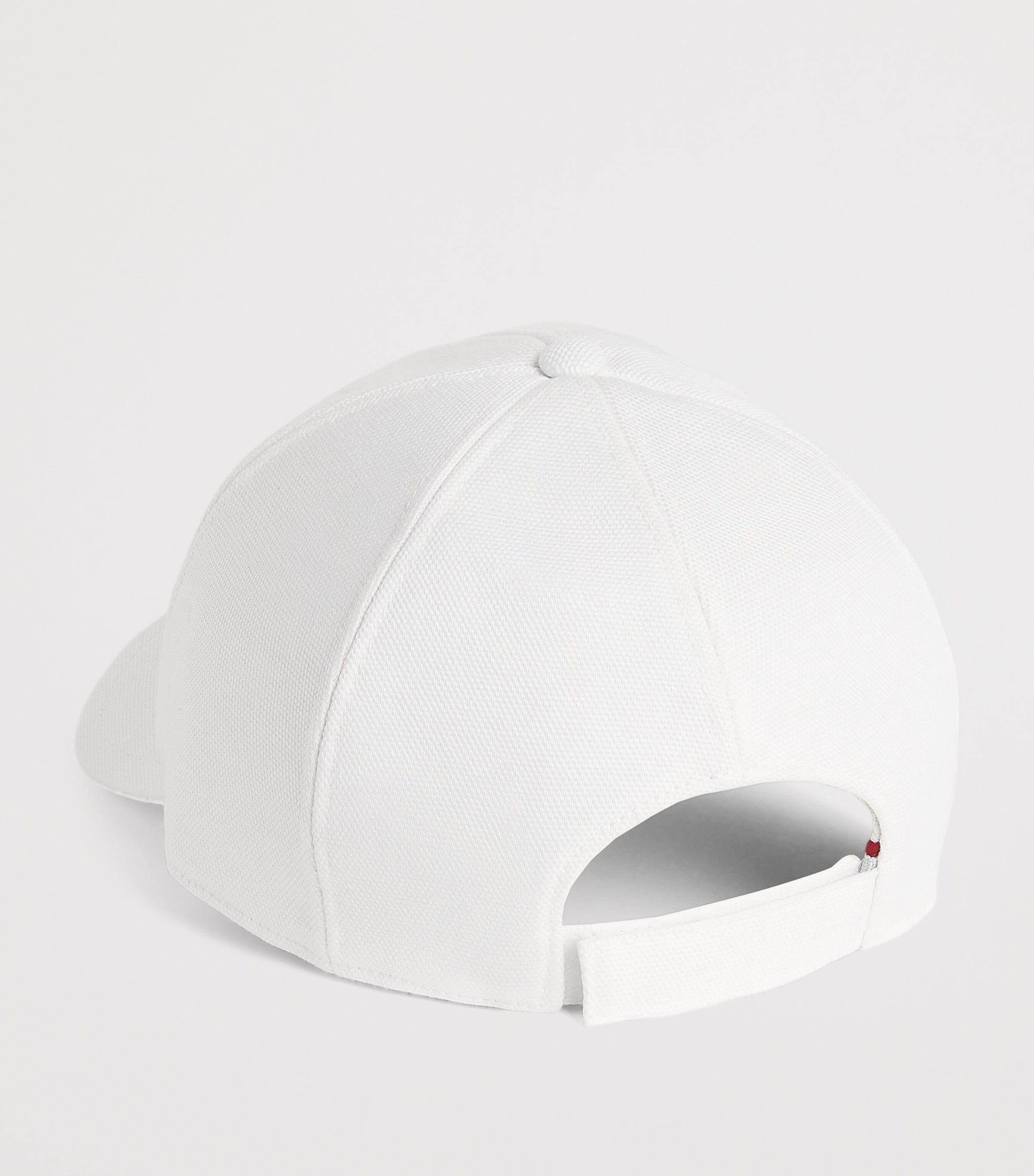 Eleventy Cotton Logo Baseball Cap Bianco Image 3