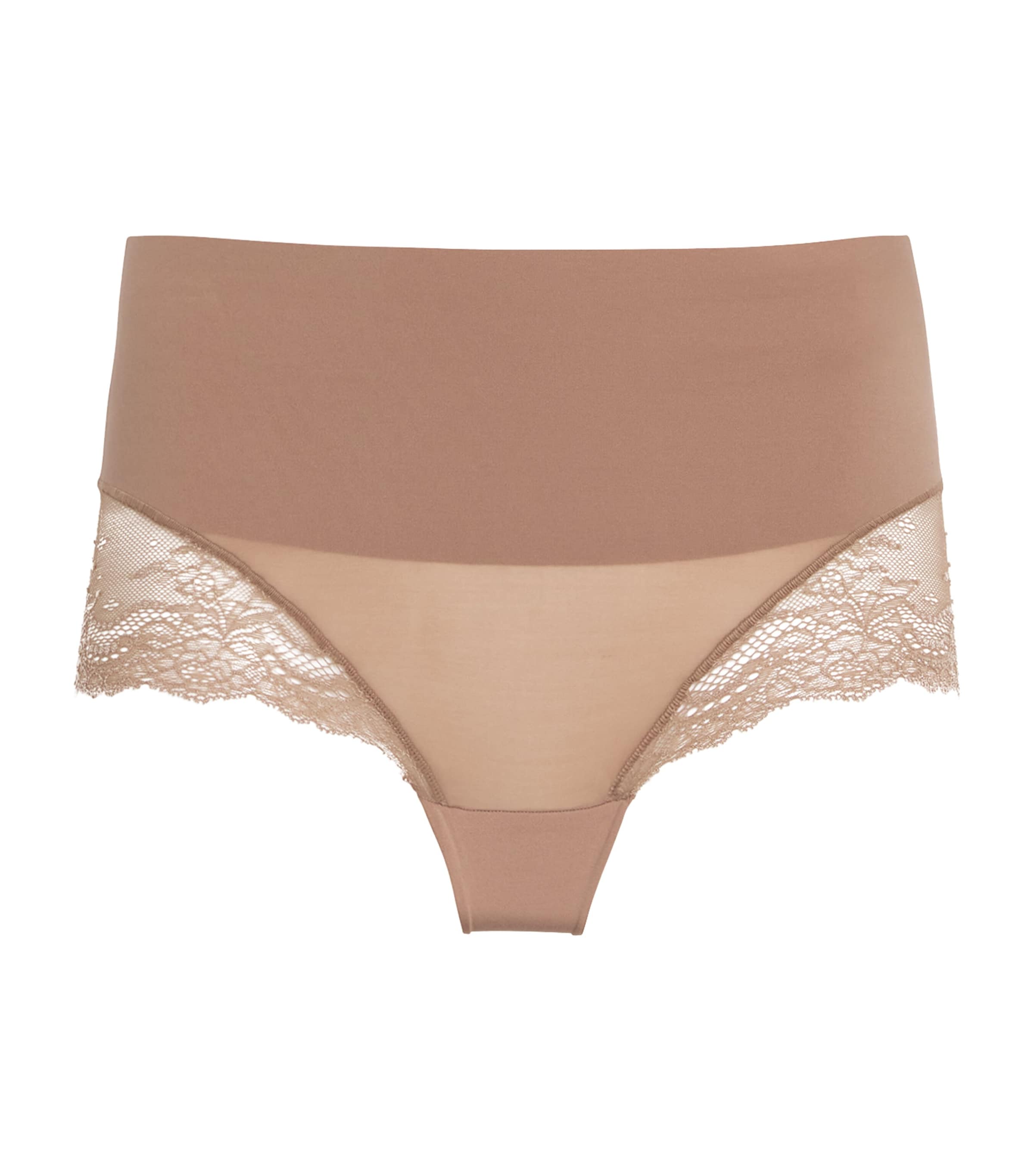 Spanx Lace Undie-tectable Hipster Briefs In Beige