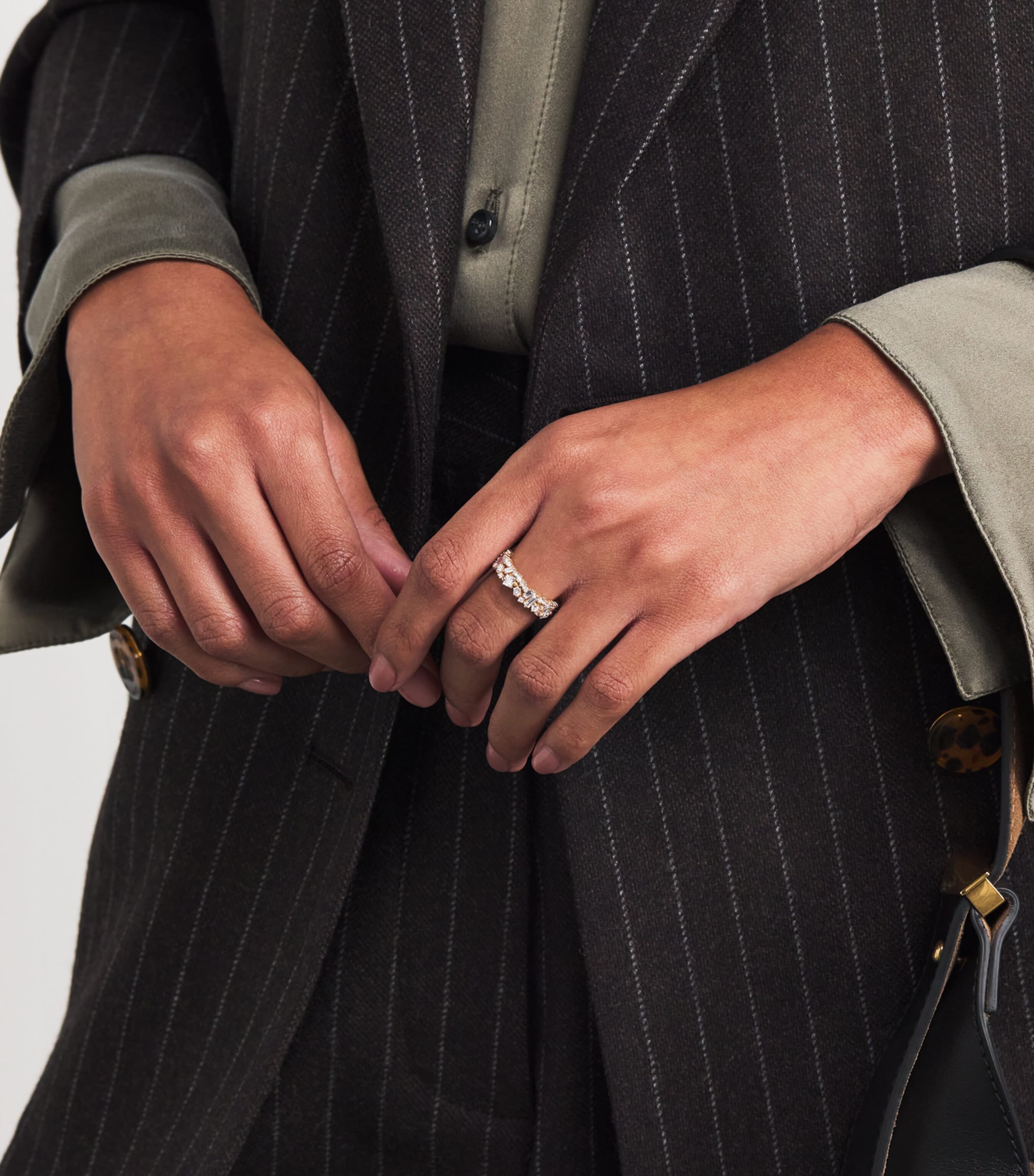 Rose Gold and Diamond La Fantaisie Eternity Ring (Size 8) 18K YG/WD Image 2