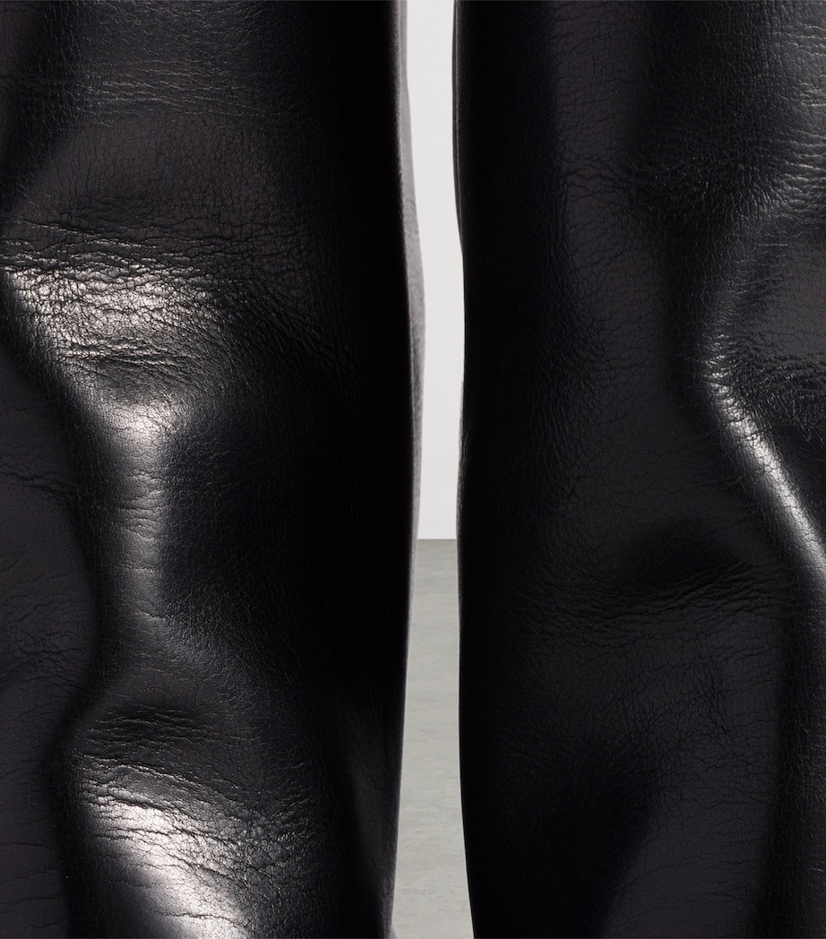 Leather Knee-High Boots 75 F0002 Image 4