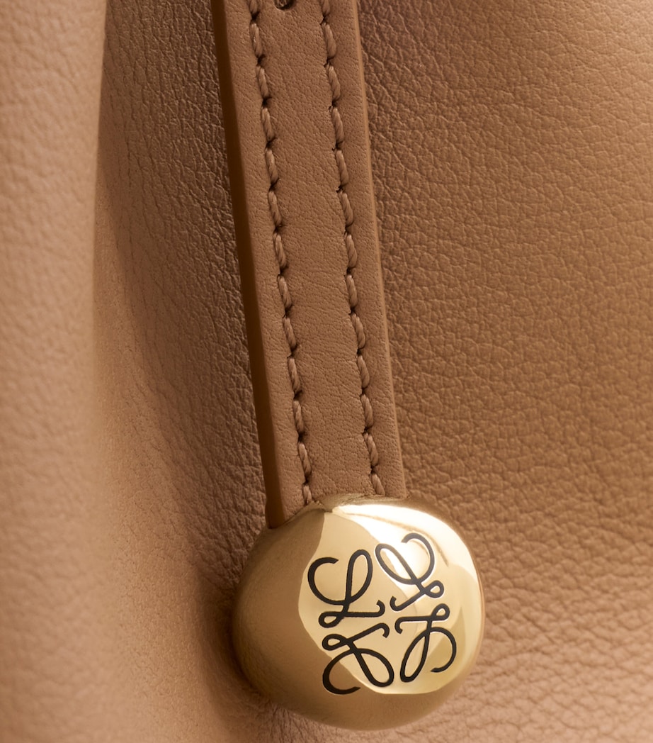 LOEWE Mini Leather Scarf Shoulder Bag Mocha Image 10