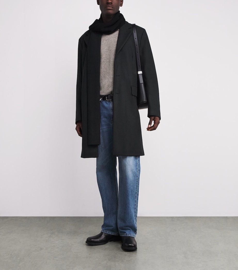 Wool-Blend Overcoat BLACK Image 2