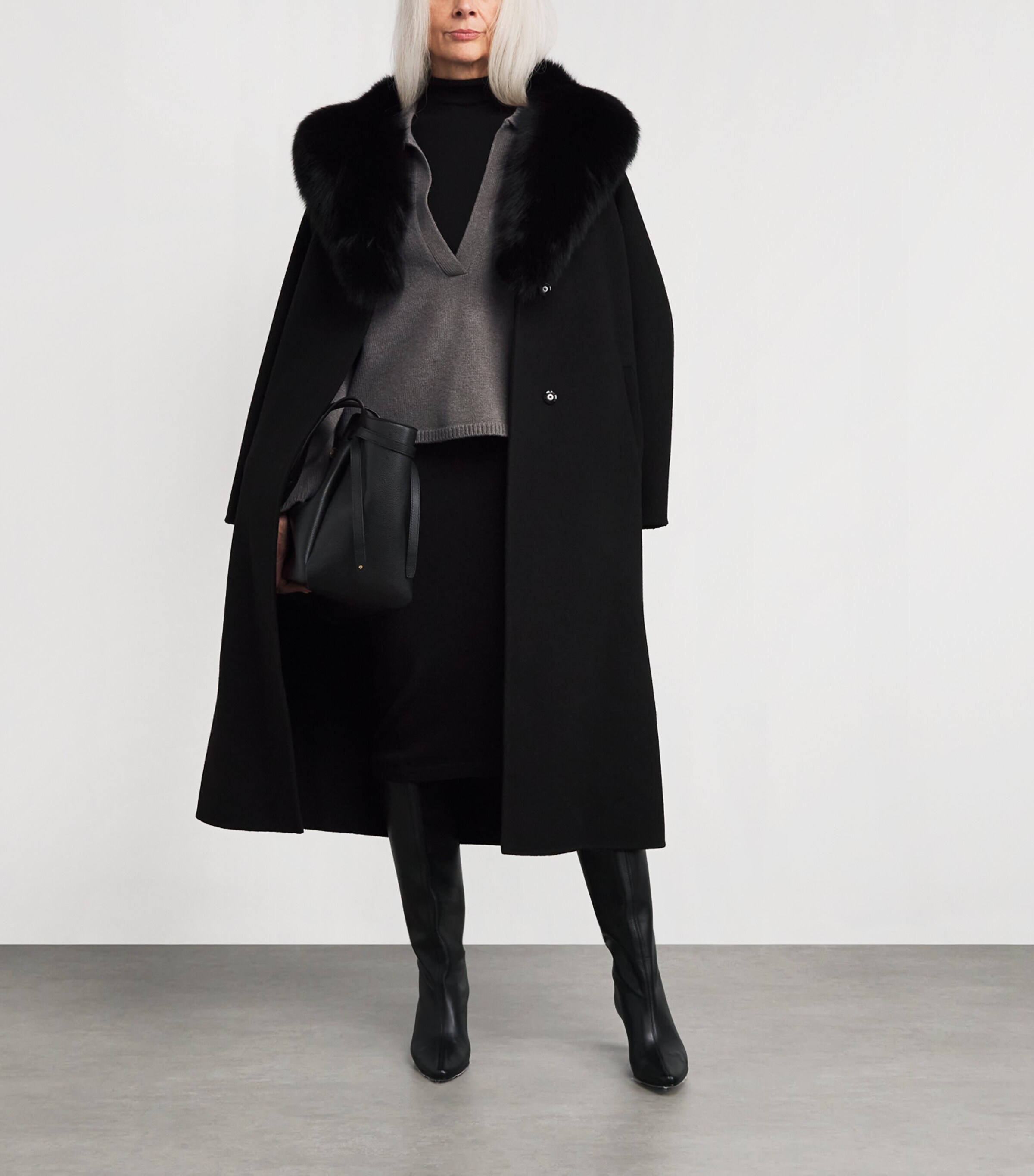 Wool-Cashmere Polo Sweater B3084 Image 2