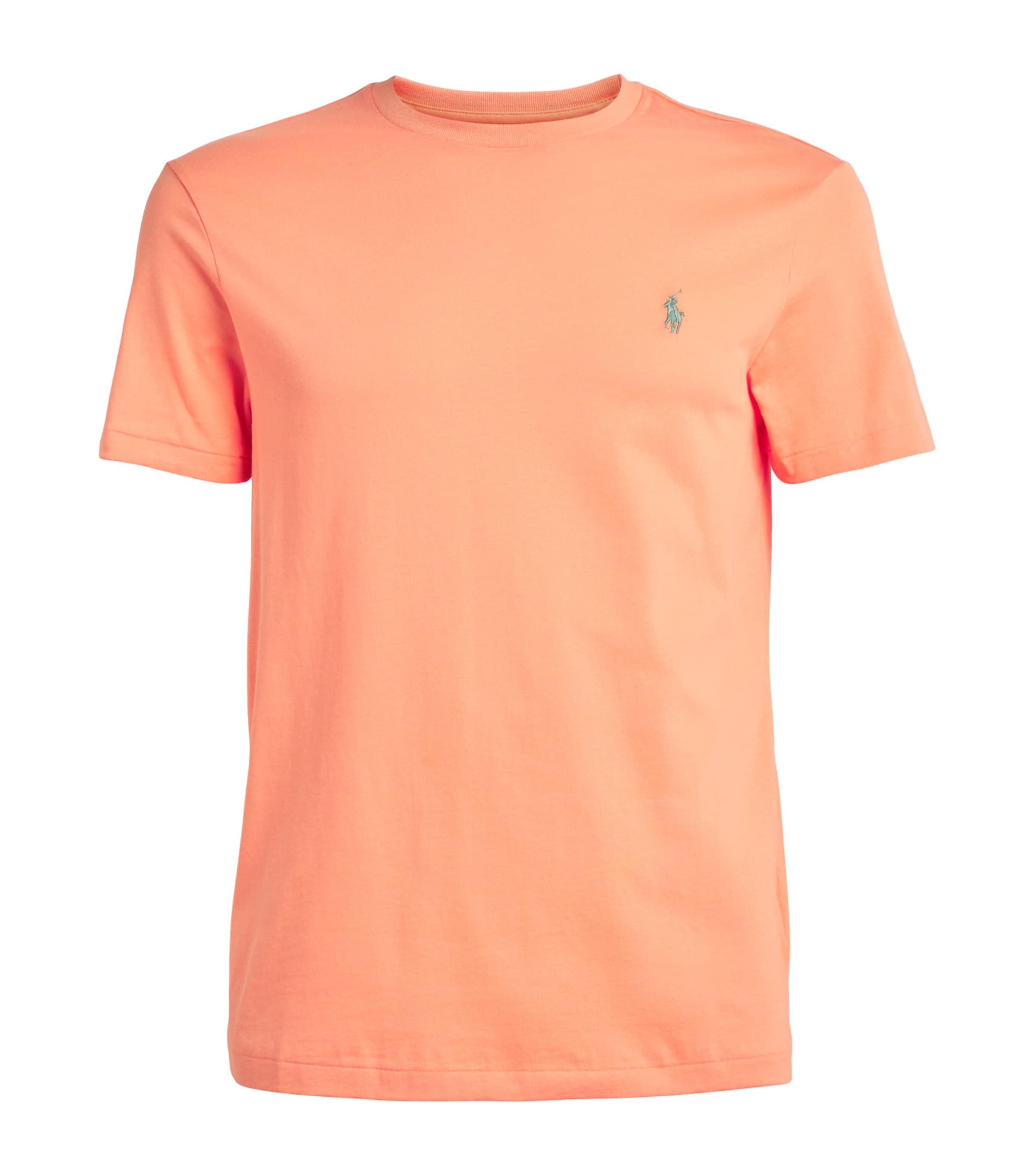 Polo Ralph Lauren Mens Cotton Custom Slim-Fit T-Shirt Pompano Image 1