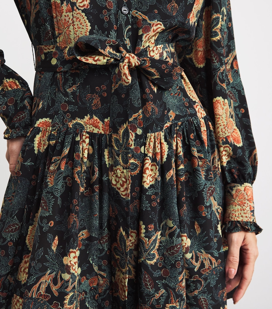 Silk Printed Simona Mini Dress NUIT Image 7