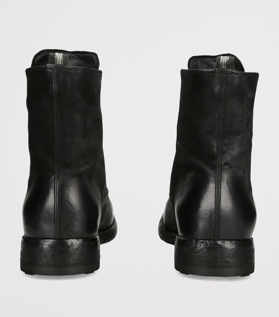 Officine Creative Leather Bulla Ankle Boots Black Image 2