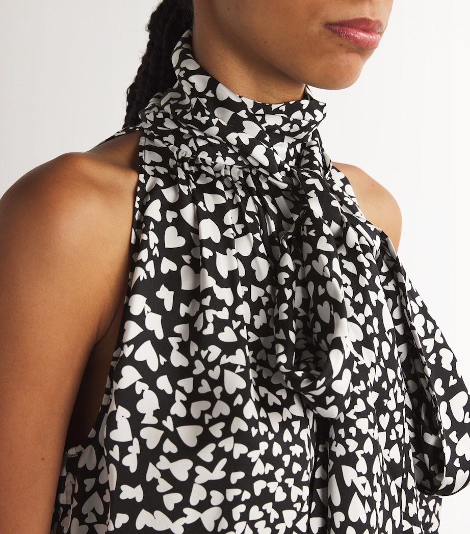 Silk-Blend Brooke Blouse PRINT Image 6