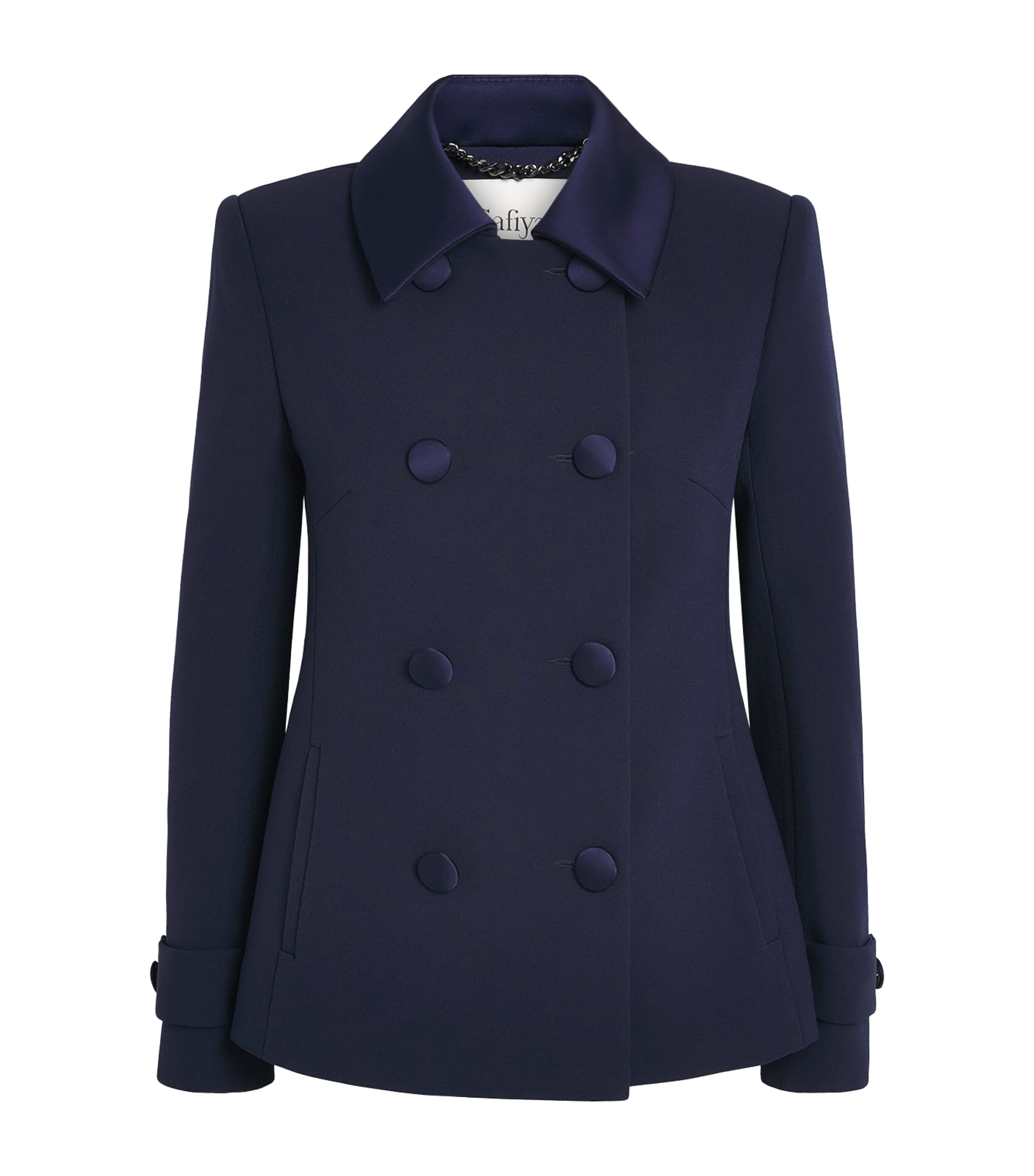 Safiyaa Womens Double-Breasted Blazer Maritime Blue Image 1