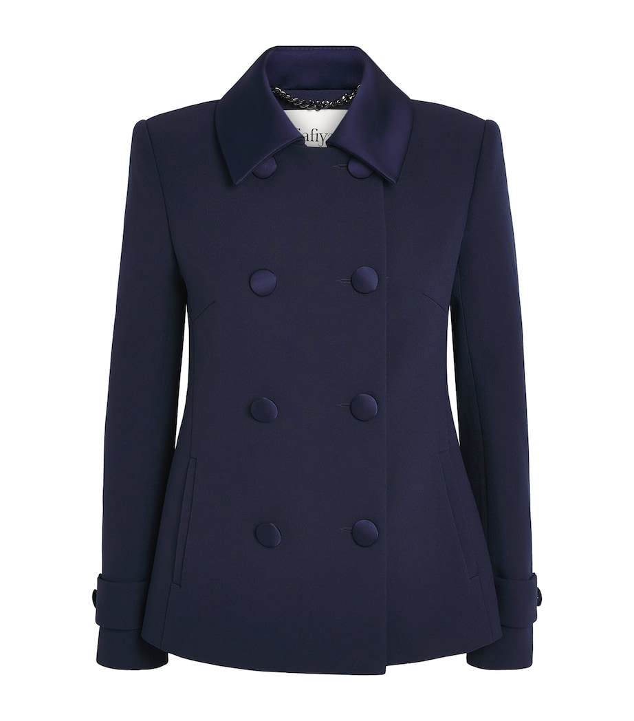 Safiyaa Womens Double-Breasted Blazer Maritime Blue Image 1