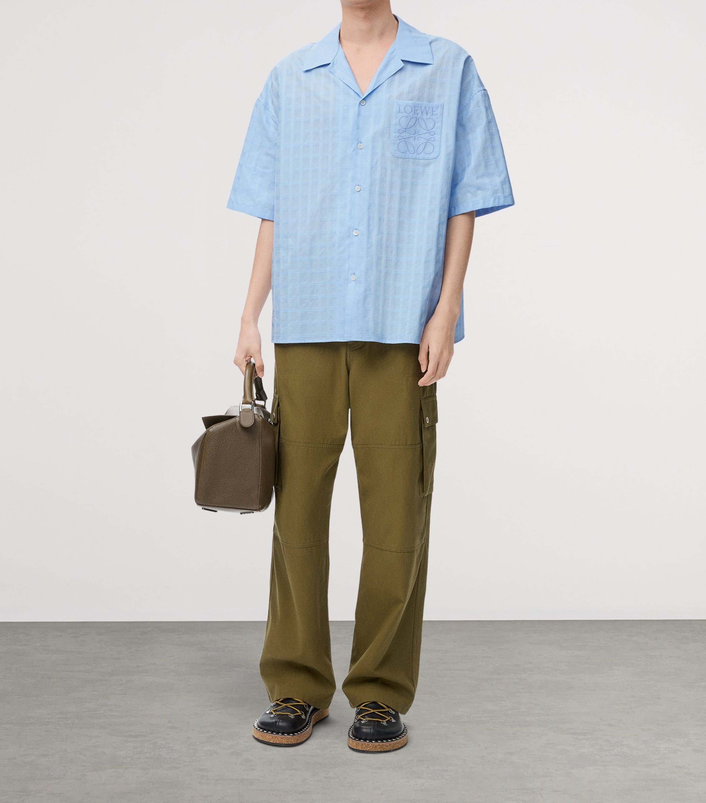 トップス LOEWE Mint 21AW Flannel Shirt Anagram L m89112945644_1.jpg