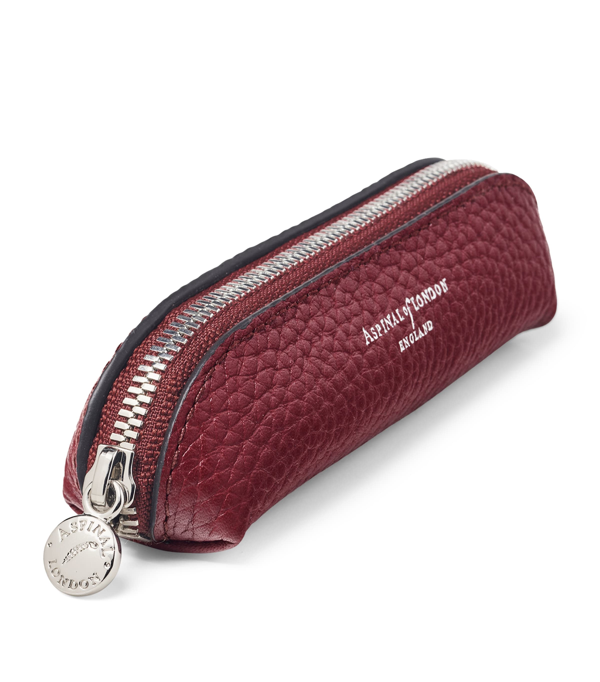 Aspinal Of London Leather Baby Pen Case Merlot Image 3