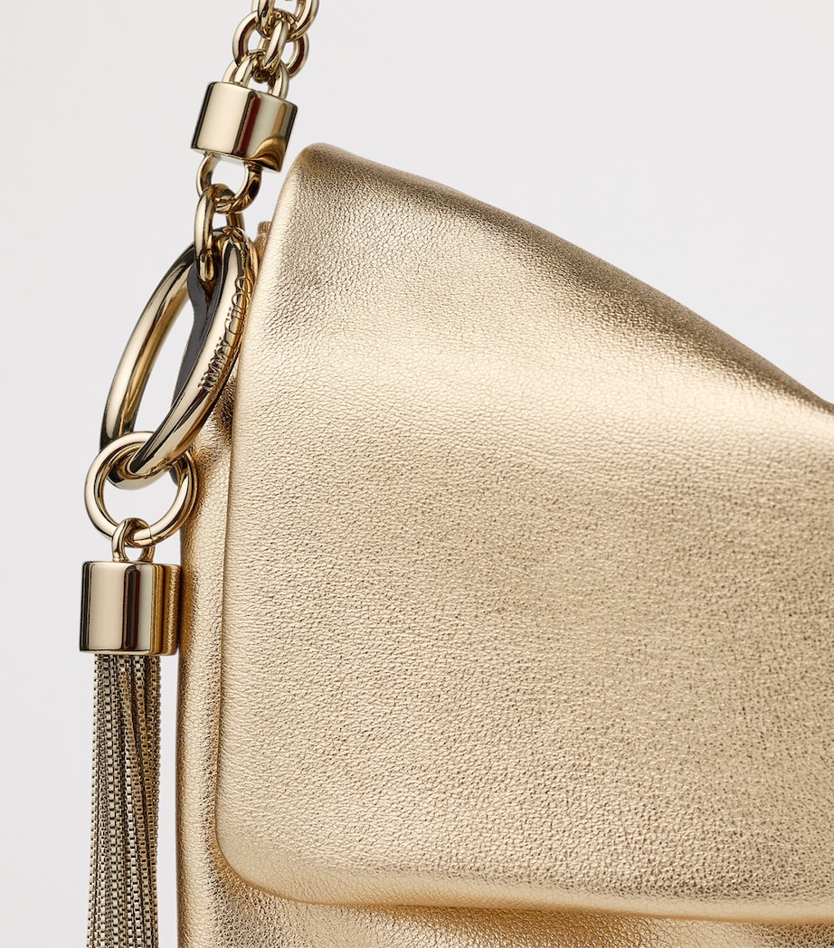Metallic Leather Callie Flap Shoulder Bag GOLD/LIGHT GOLD Image 3