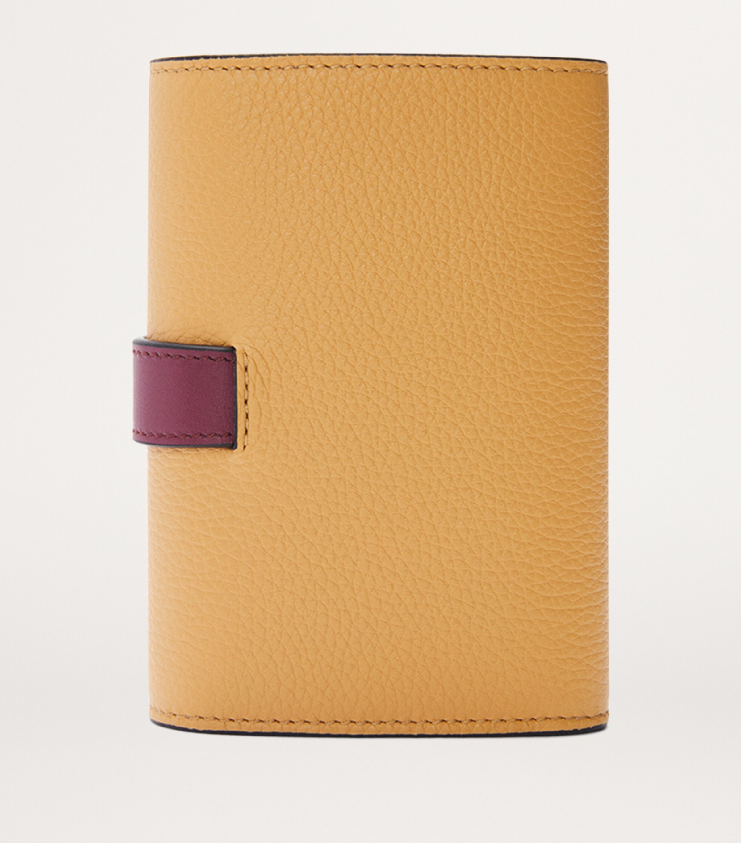 Small Leather Vertical Wallet BISCUIT/CRIMSON/PAPE Image 4