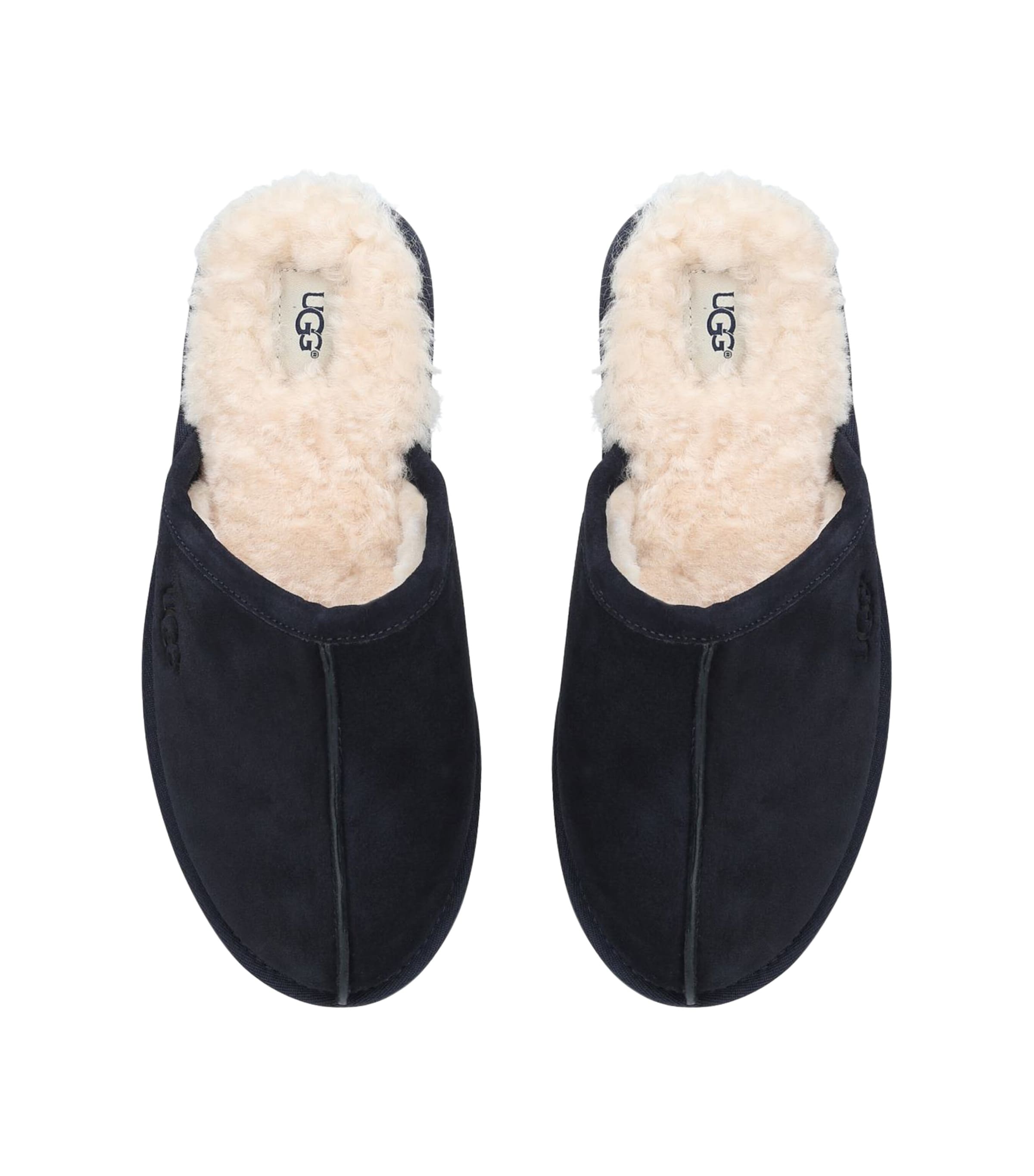 Scuff Suede Slippers NAVY Image 4