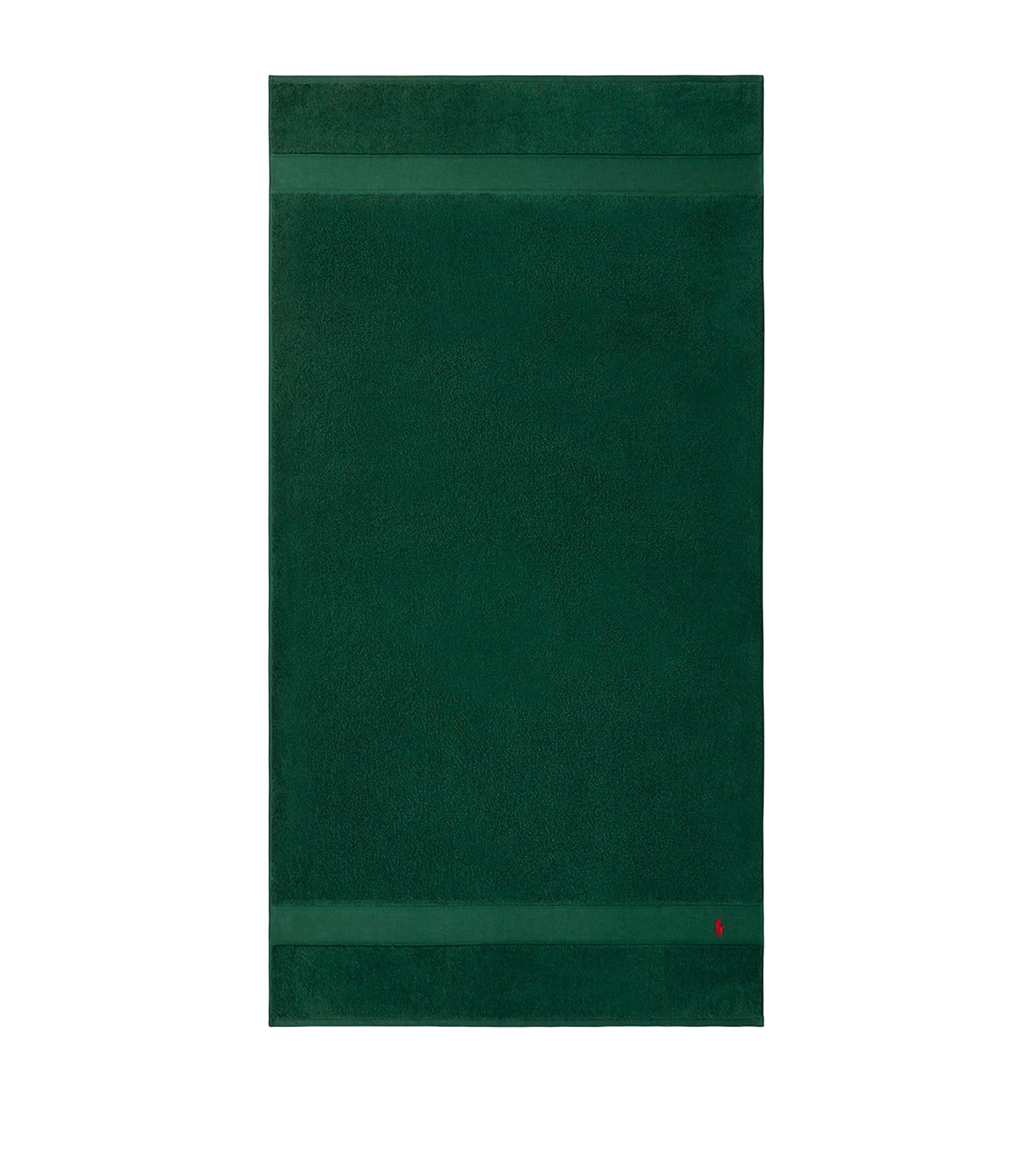 Polo Player Bath Sheet (90cm x 160cm) COLLEGE GREEN Image 4