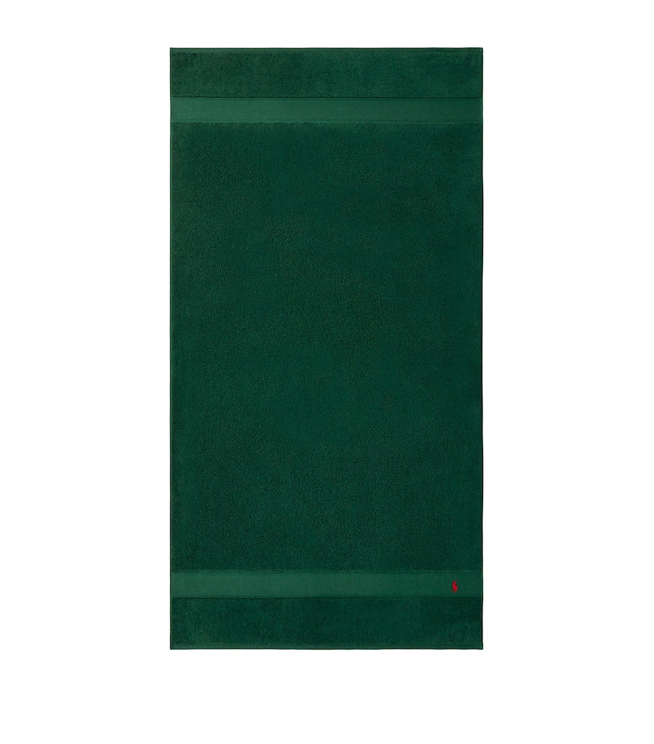 Polo Player Bath Sheet (90cm x 160cm) COLLEGE GREEN Image 4