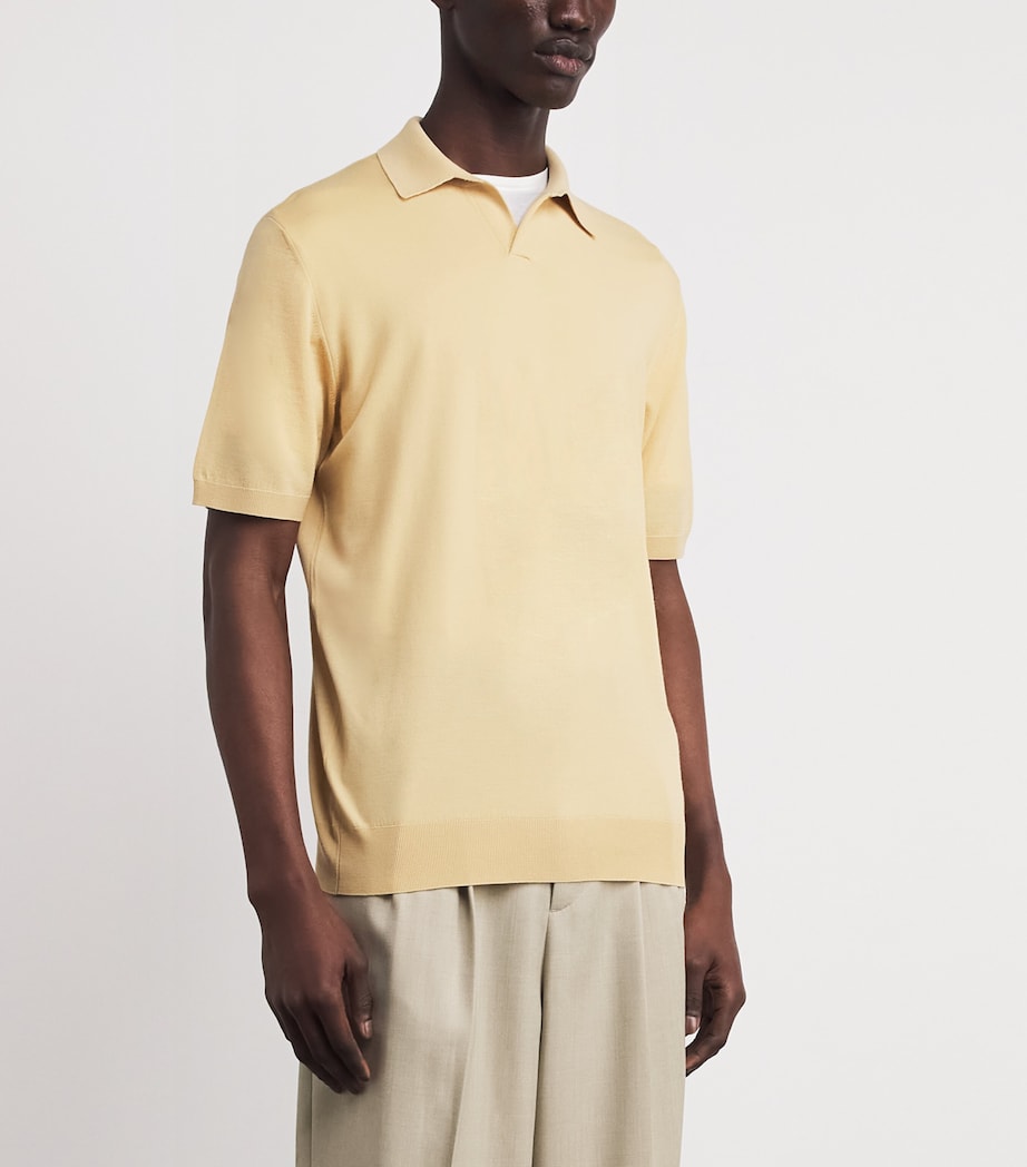 Kid Wool Polo Shirt 20131 LIGHT YELLOW Image 3