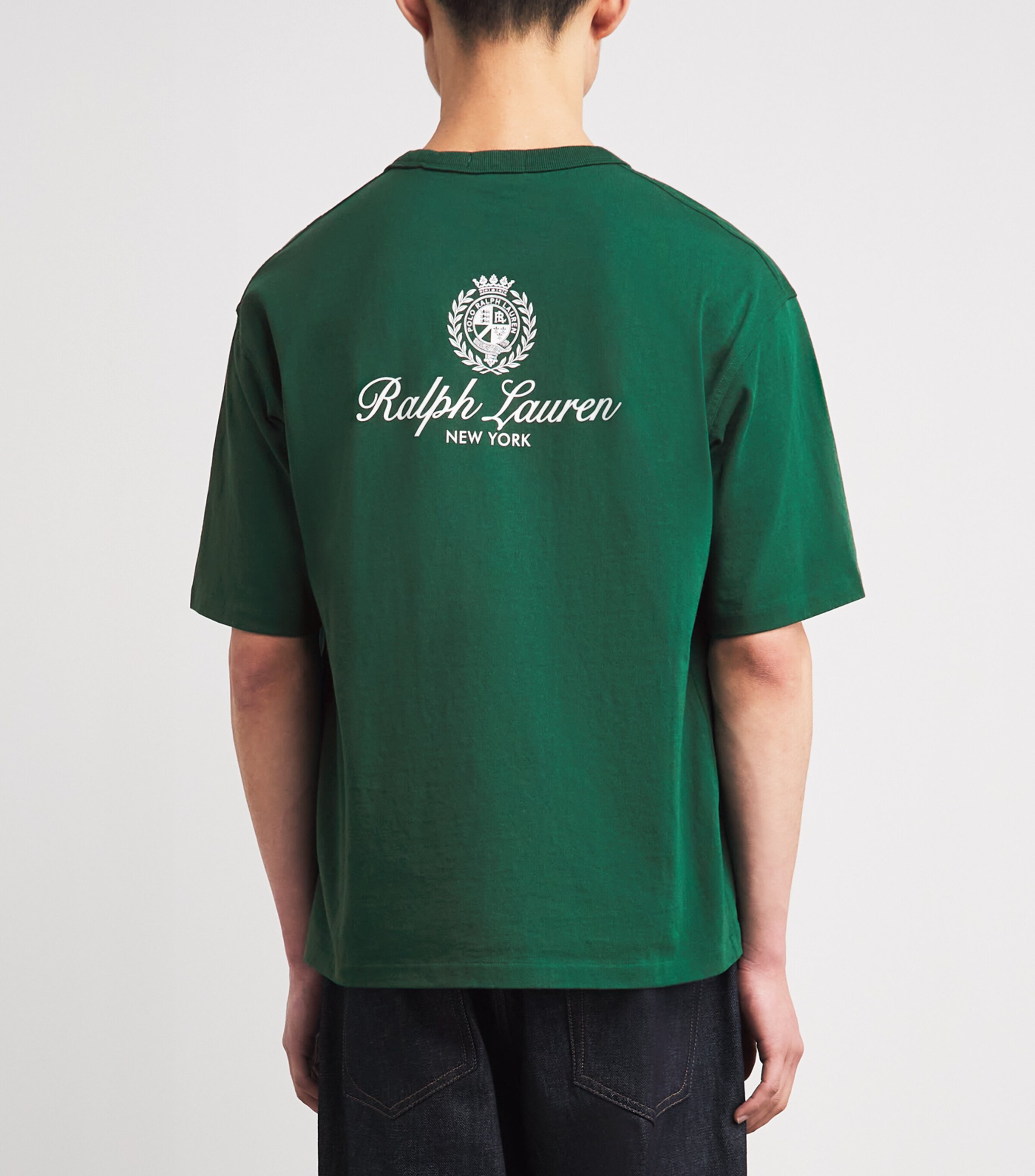 Polo Ralph Lauren Mens Cotton Logo Crest T-Shirt New Forest Image 5