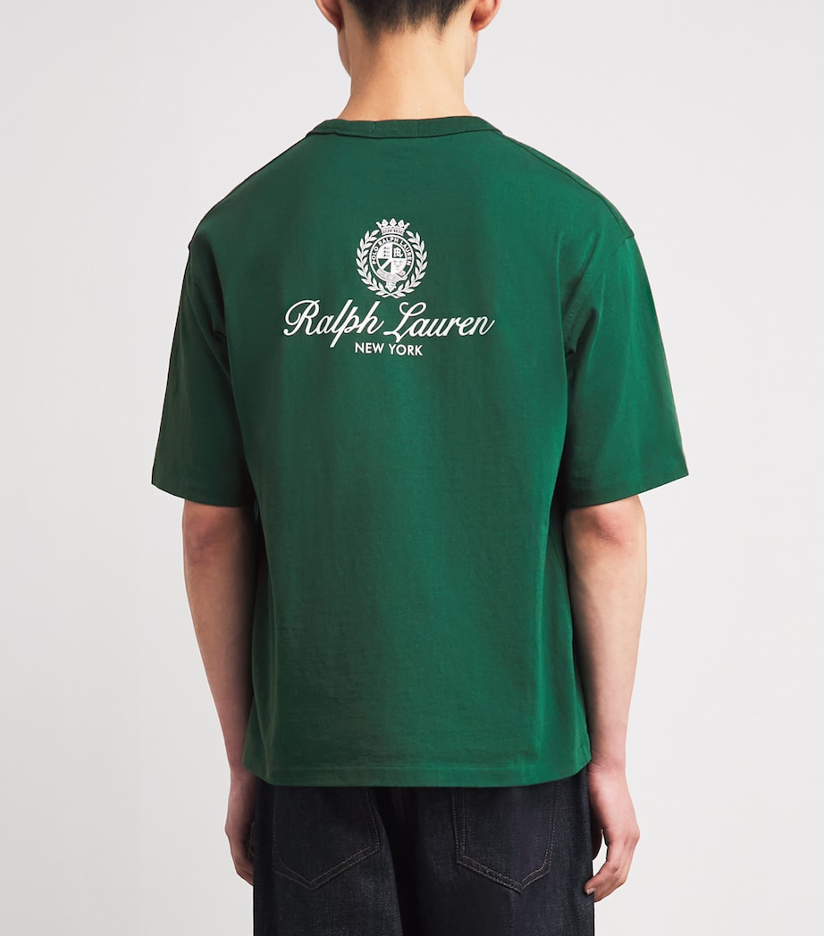 Polo Ralph Lauren Mens Cotton Logo Crest T-Shirt New Forest Image 5