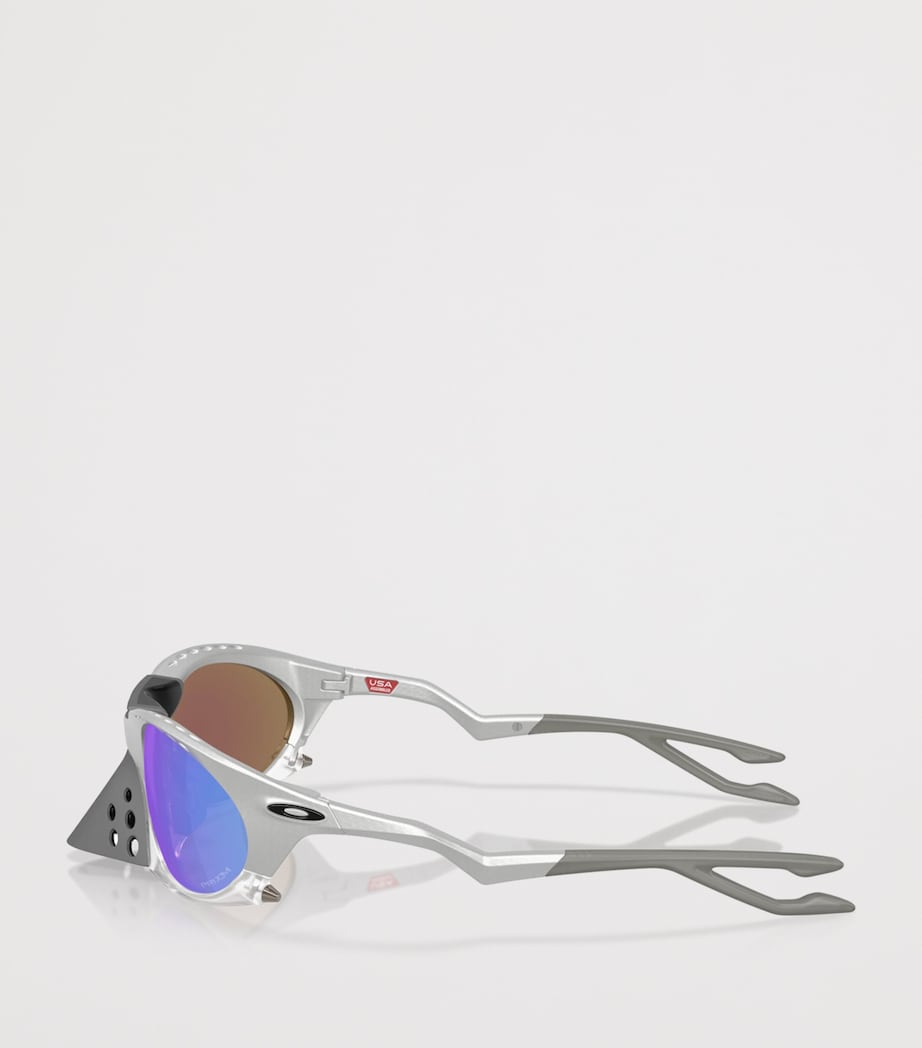 Oakley Plantaris Oval Sunglasses Silver Image 3