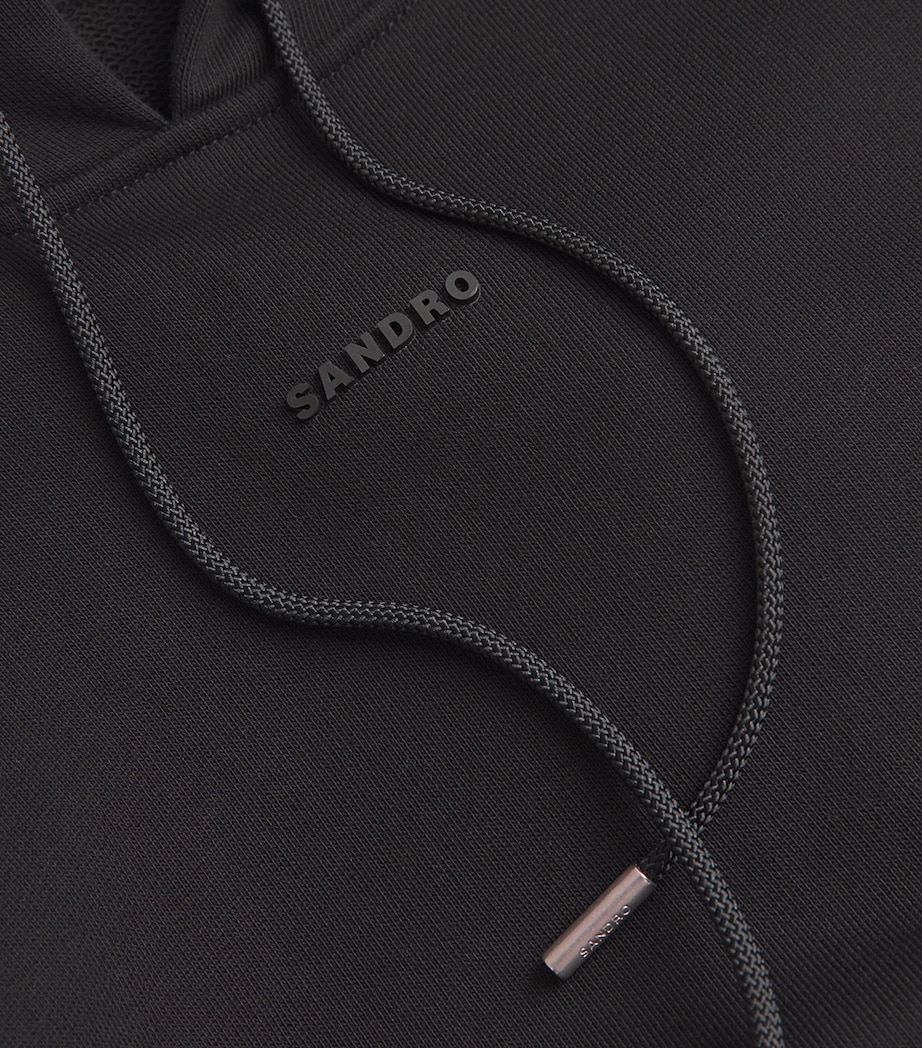 Cotton Logo Hoodie BLACK Image 5