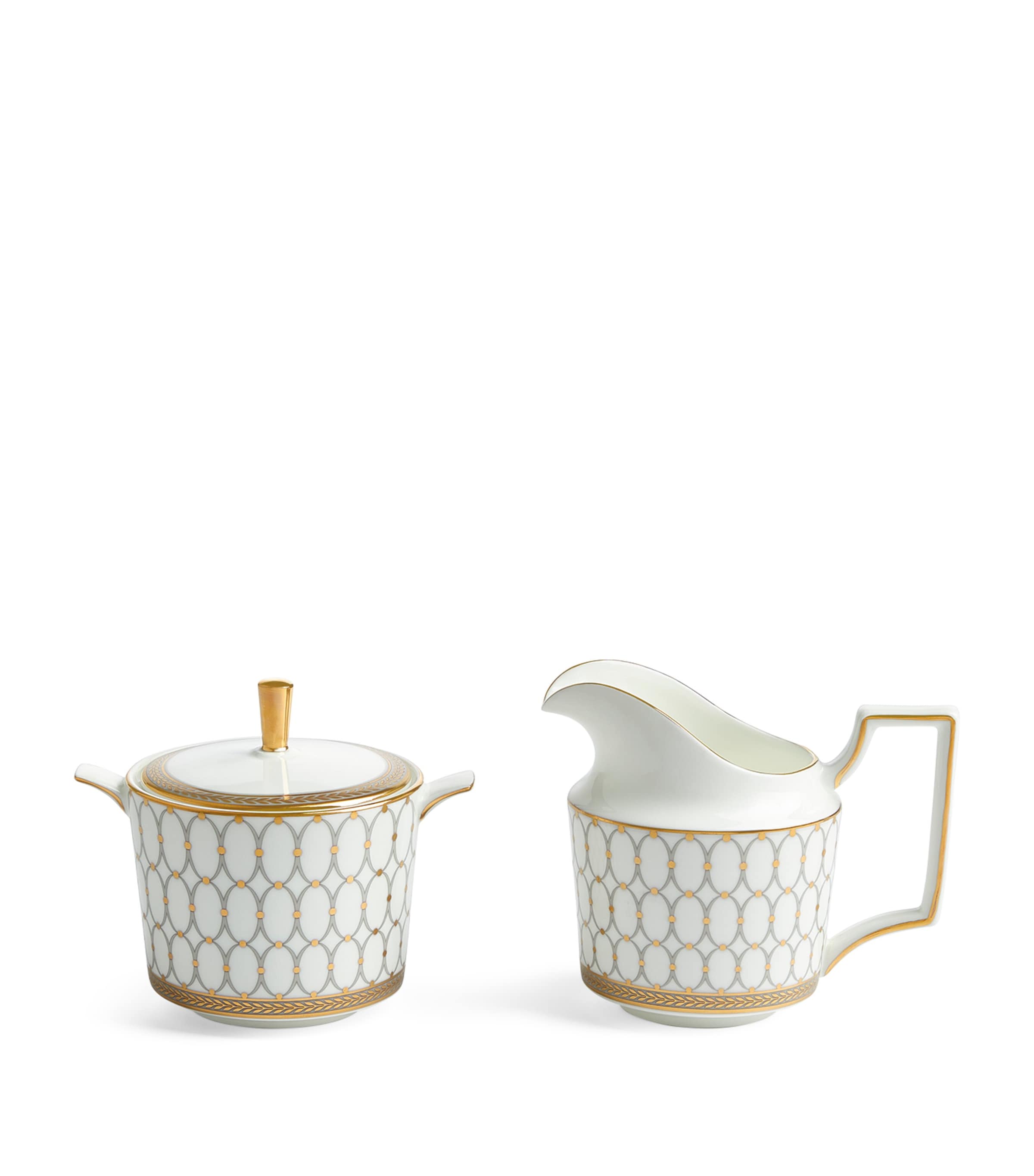 Wedgwood Renaissance Grey 2-Piece Sugar & Creamer Set Grey Image 3