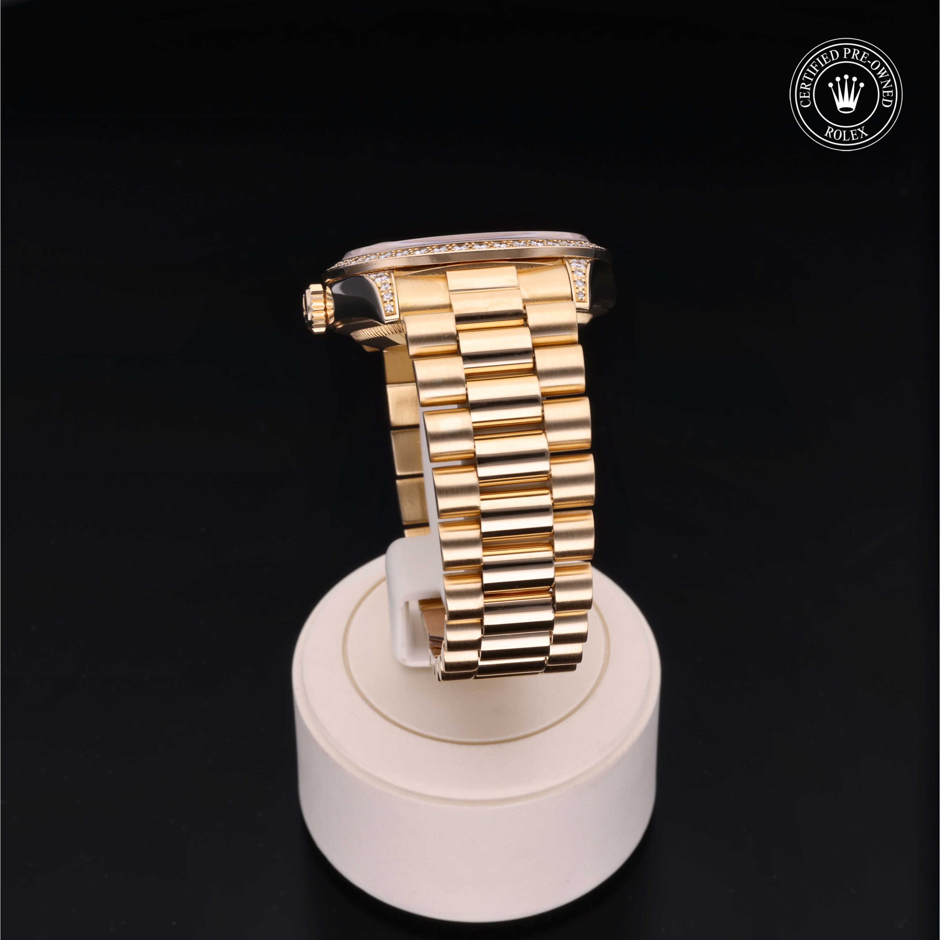 Model image: rolex-certified-pre-owned-Oyster Perpetual Day-Date-36mm-18ct Yellow Gold, Diamond Lugs-1990s-18388 thumbnail 2