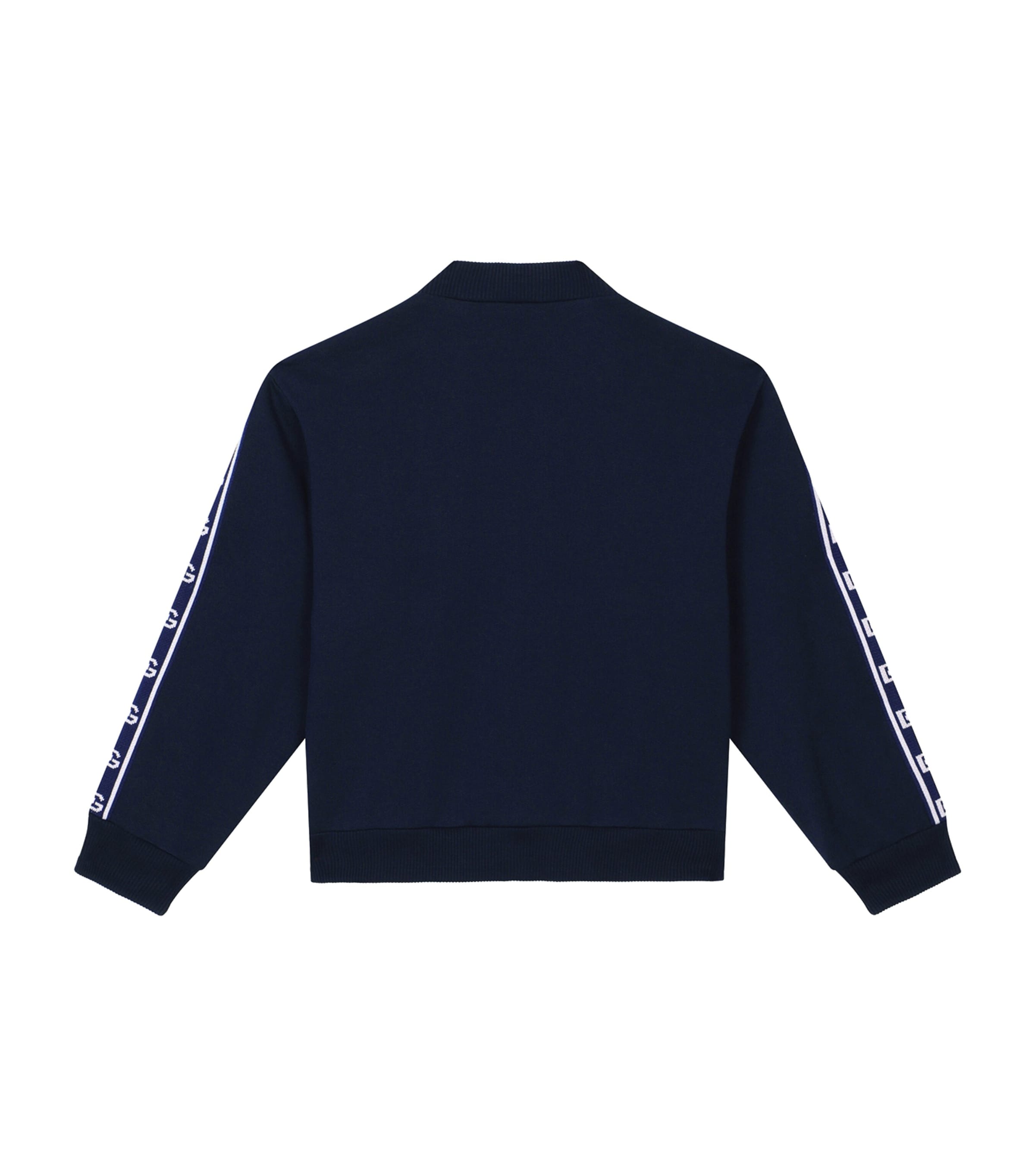 Logo-Tape Zip-Up Sweatshirt (2-6 Years) B0065-BLUE Image 2