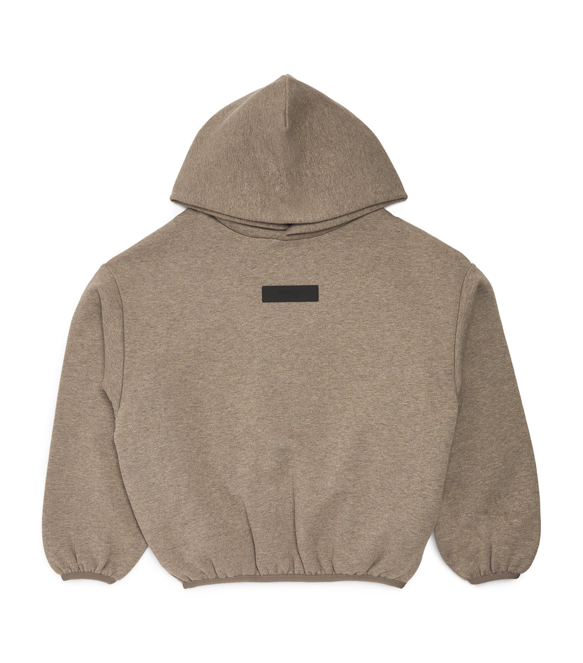 Essentials Kids' Cotton Logo-patch Hoodie In Grey